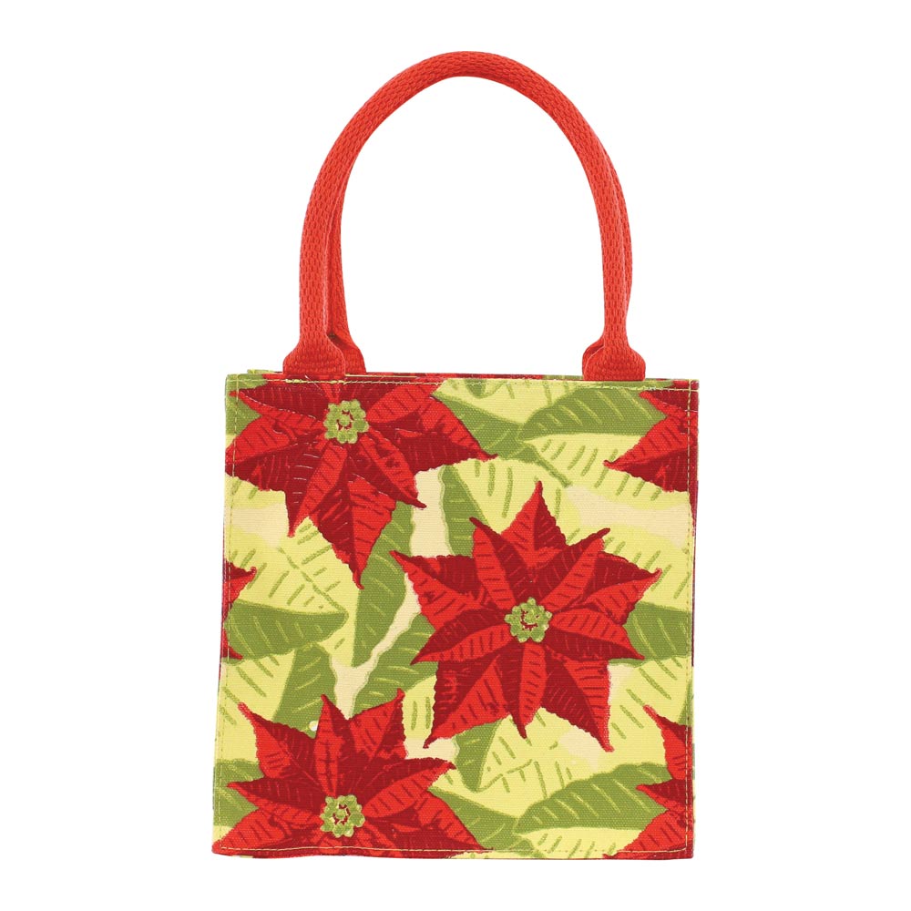 Picture of Poinsettia Reusable Itsy Bitsy Gift Bag