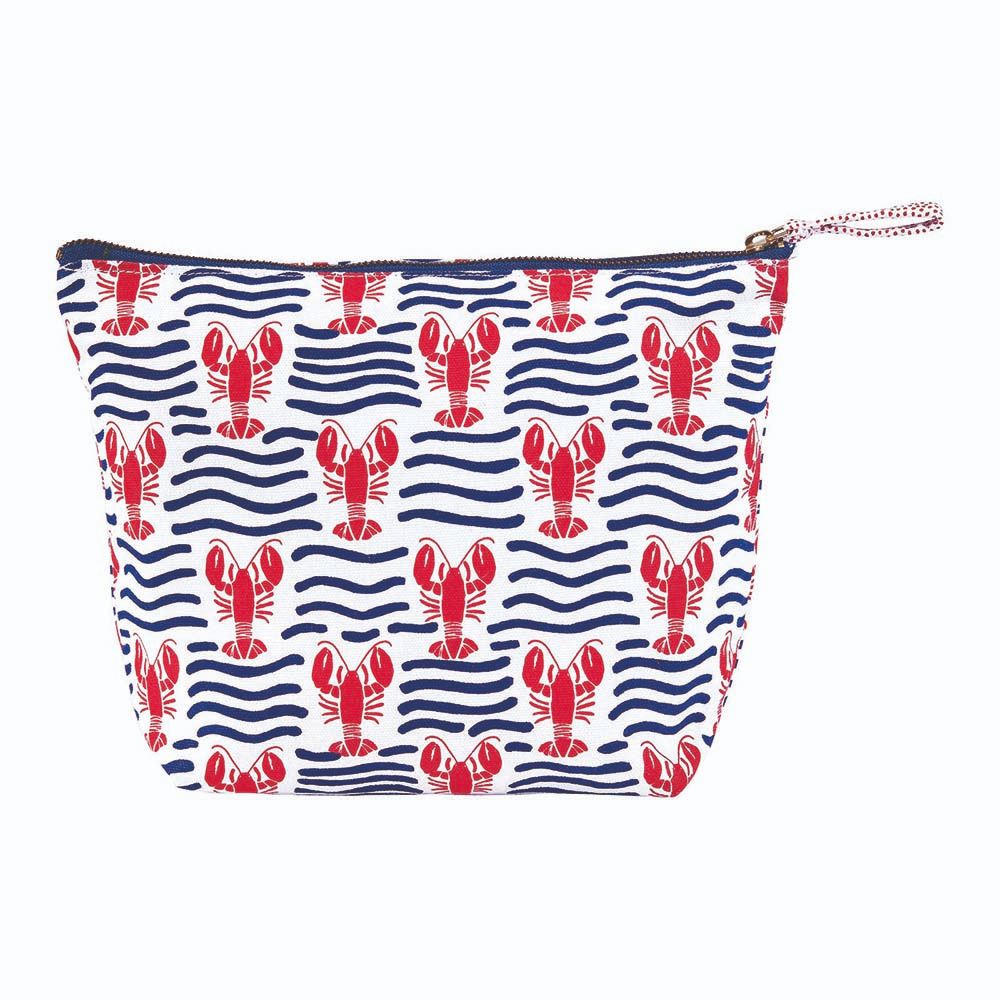 Picture of Lobster Waves Large Essential Canvas Pouch