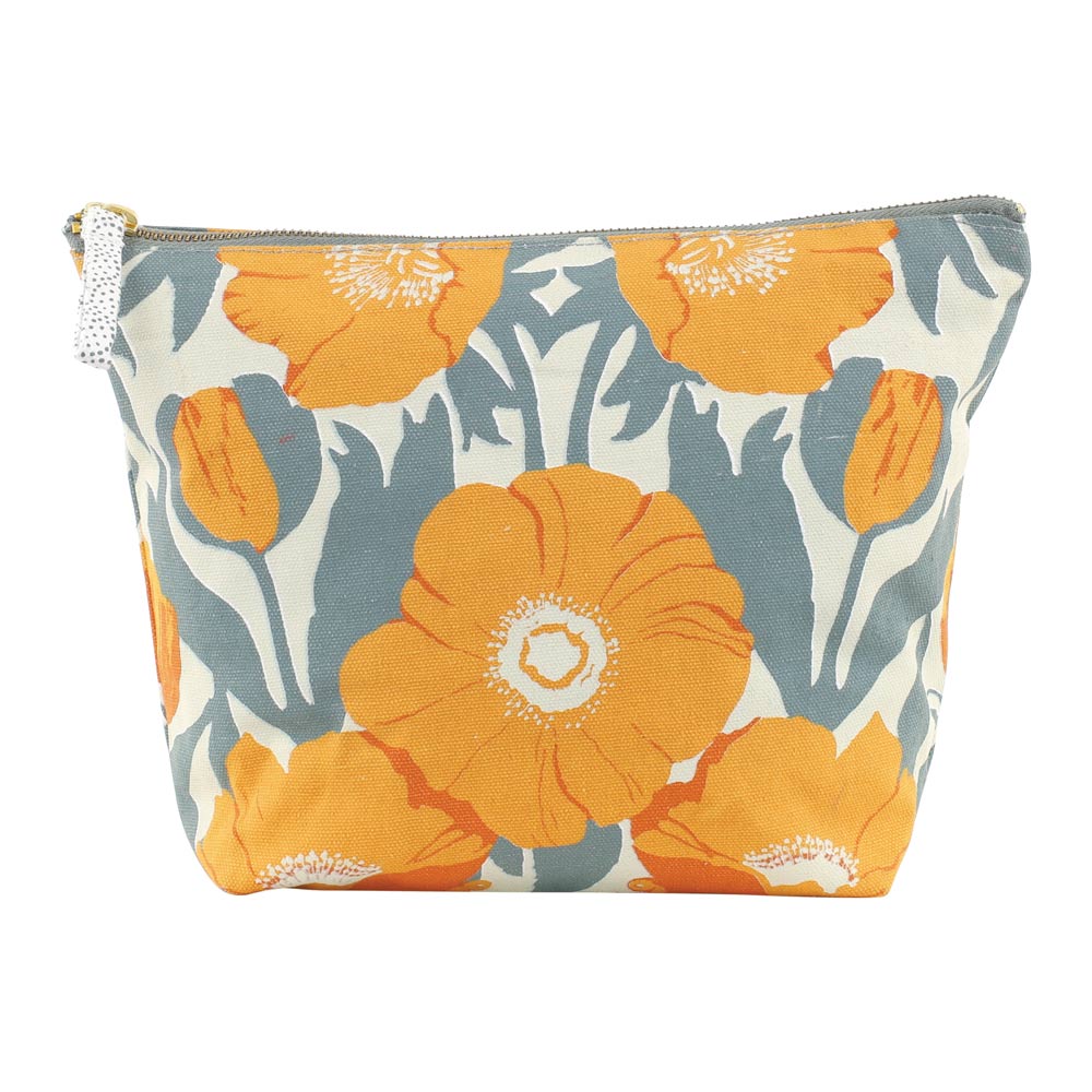 Picture of Icelandic Poppies Gold Large Essential Canvas Pouc