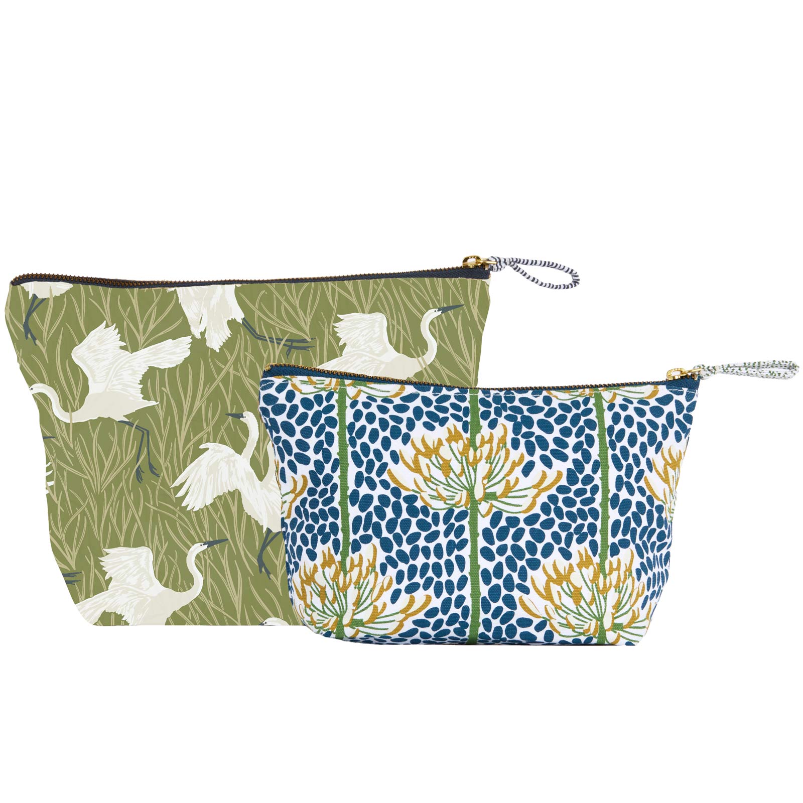 Picture of Egret & Reed Essential Canvas Pouch Set of 2