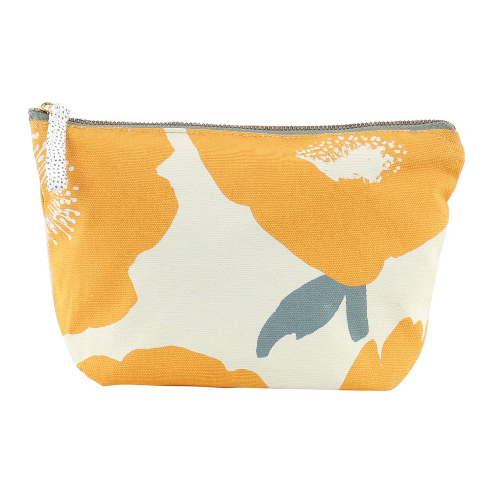 Picture of Poppies Gold Medium Essential Canvas Pouch