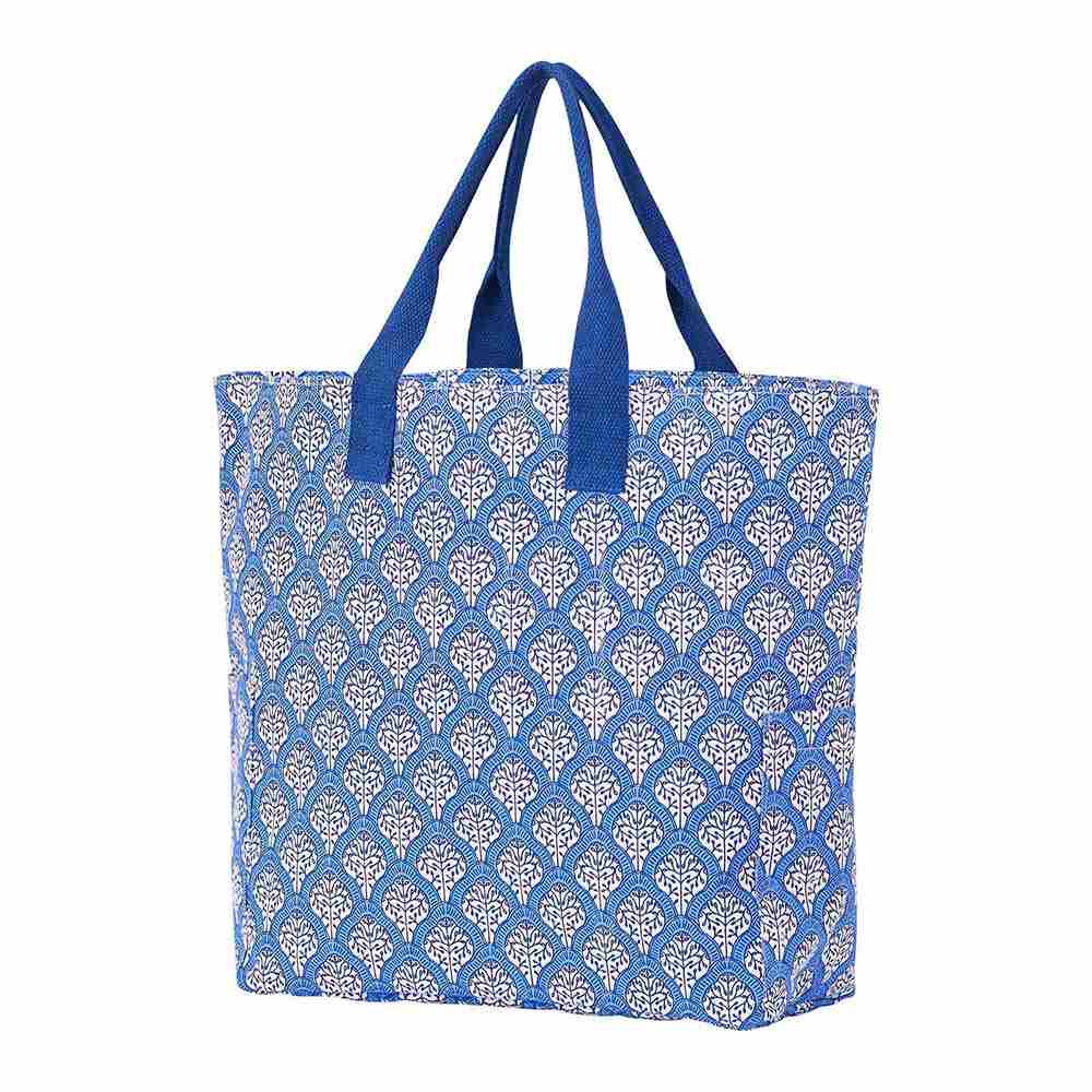 Picture of Fifer Blue Canvas Carryall Tote Bag