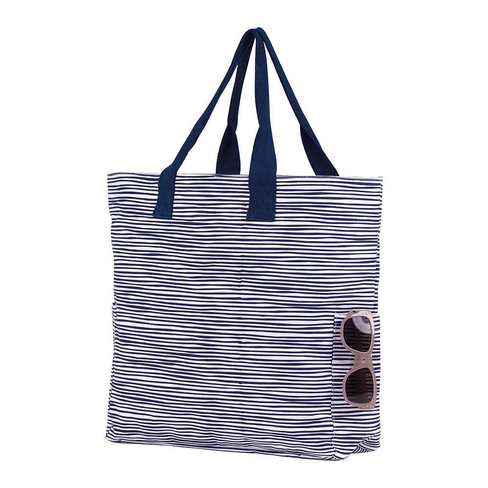 Picture of Suri Navy Canvas Carryall Tote Bag
