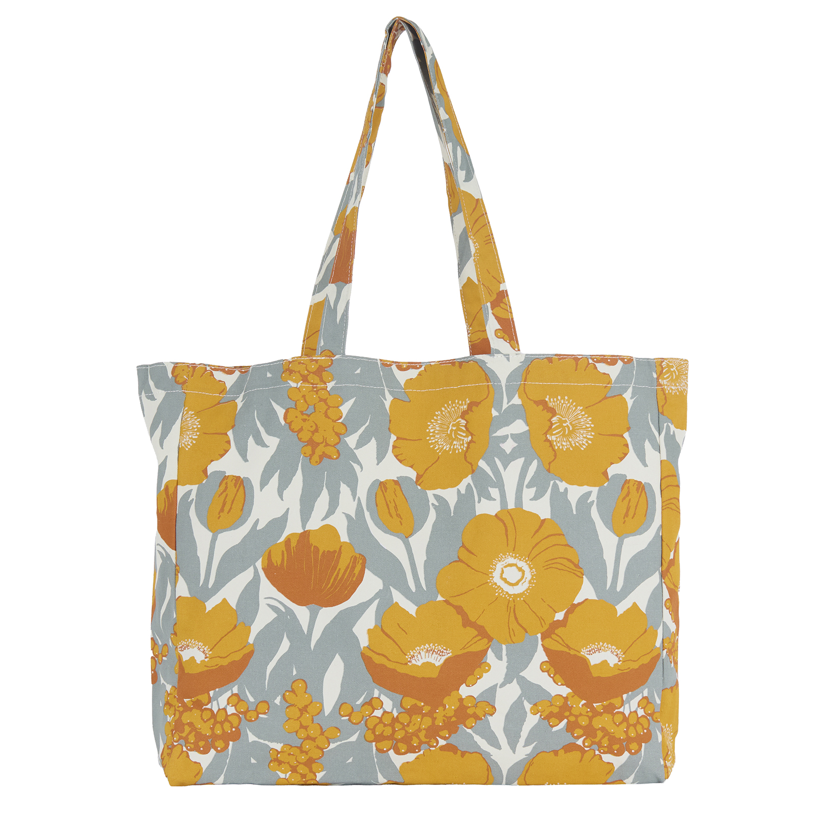Picture of Icelandic Poppies Gold Little Shopper Canvas Tote 