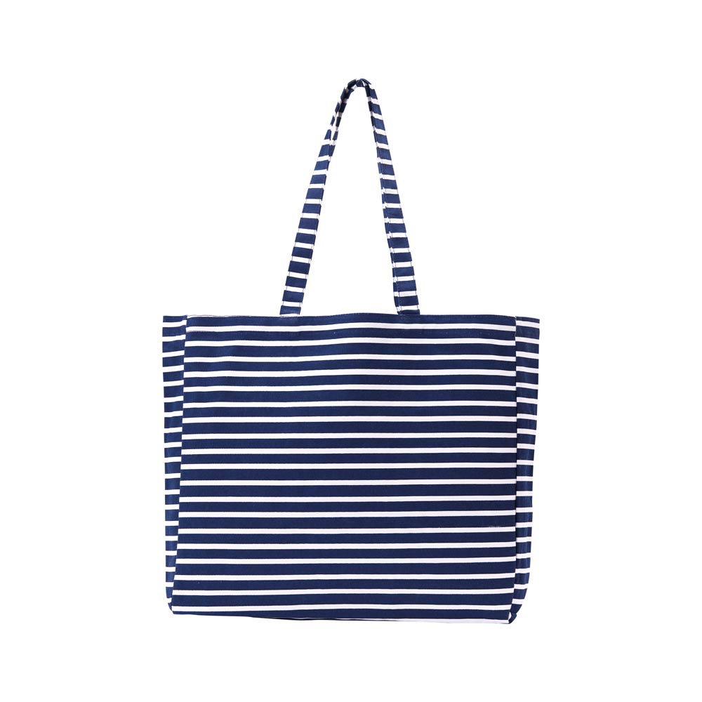Picture of Breton Stripe Little Shopper Canvas Tote Bag