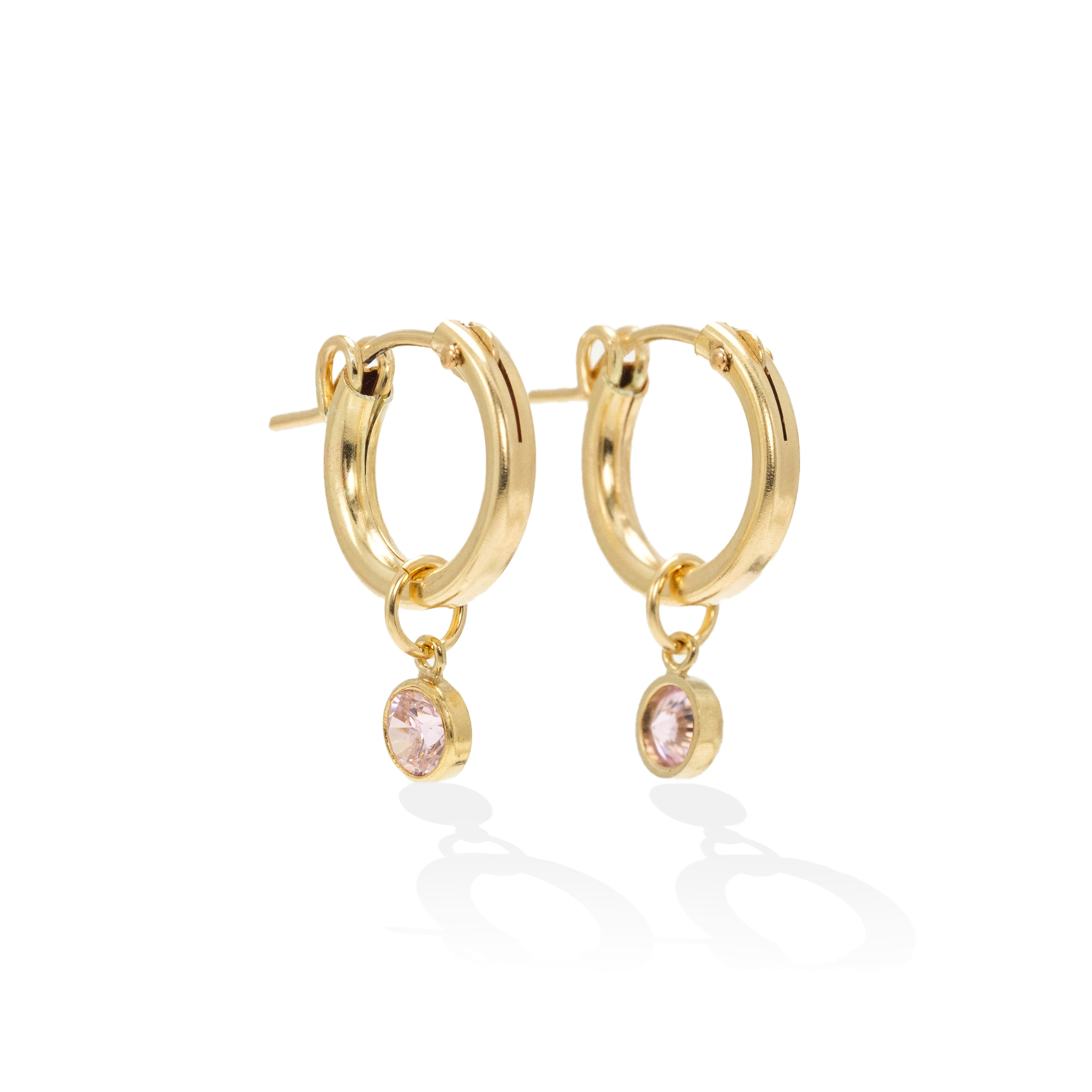 Picture of Birthstone Gold-Filled Hoop Earrings - October