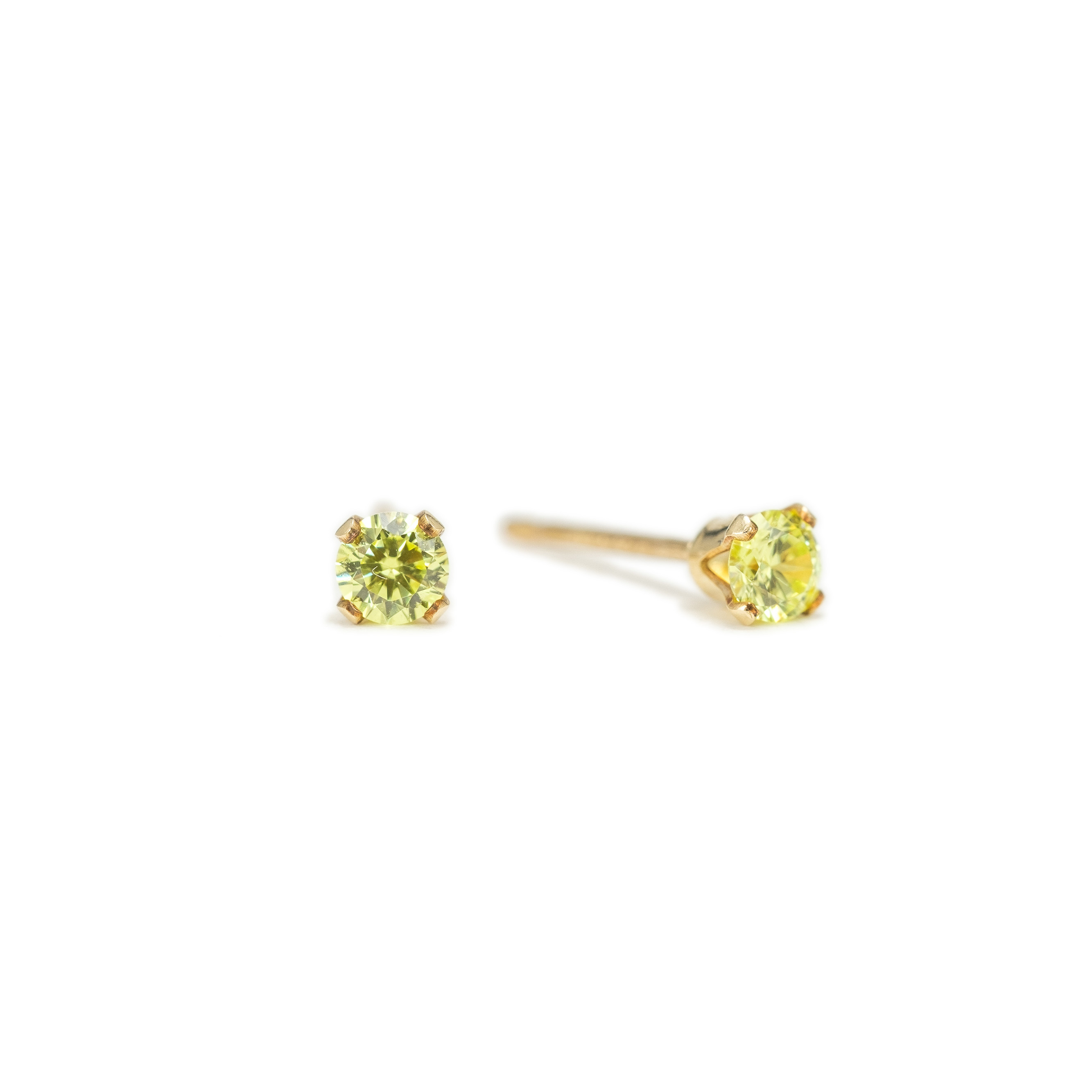 Picture of Birthstone Gold-Filled Stud Earrings - August