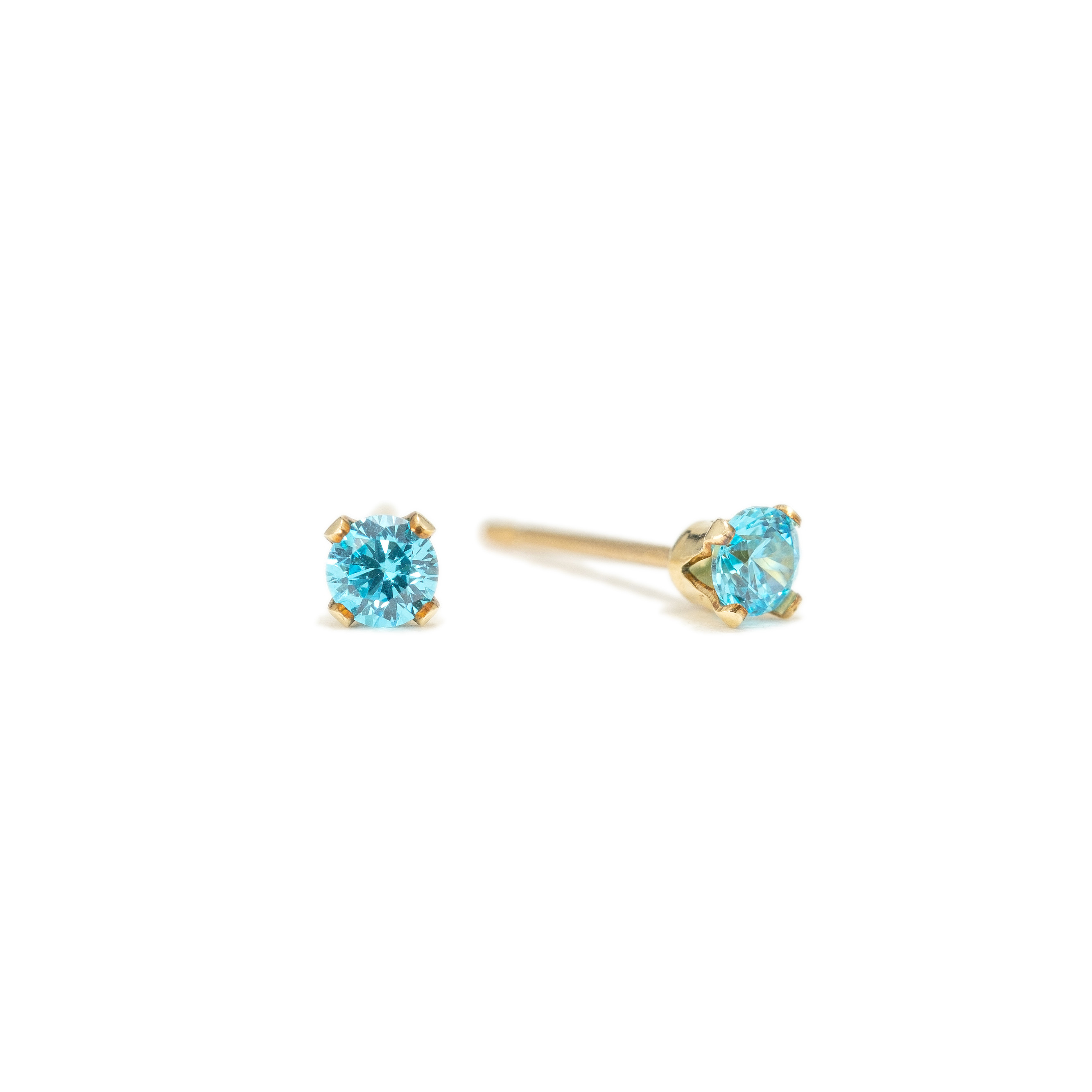 Picture of Birthstone Gold-Filled Stud Earrings - December