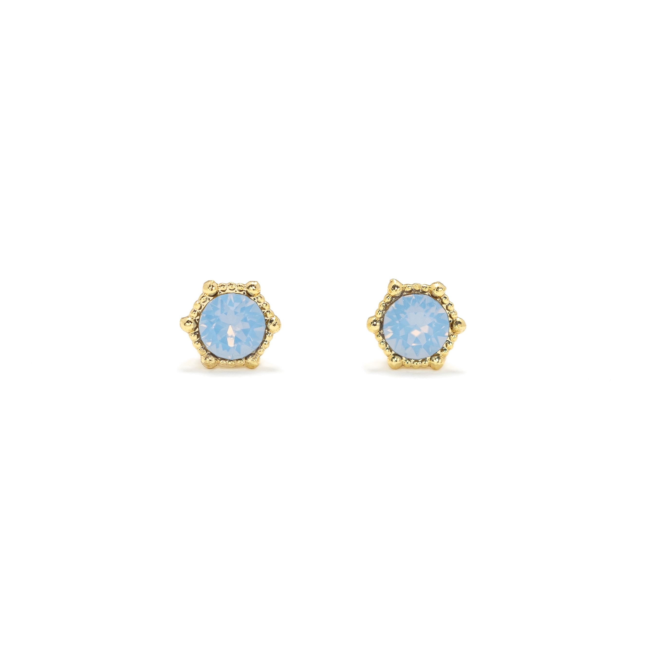 Picture of Astrid Stud Earrings - Blue Opal