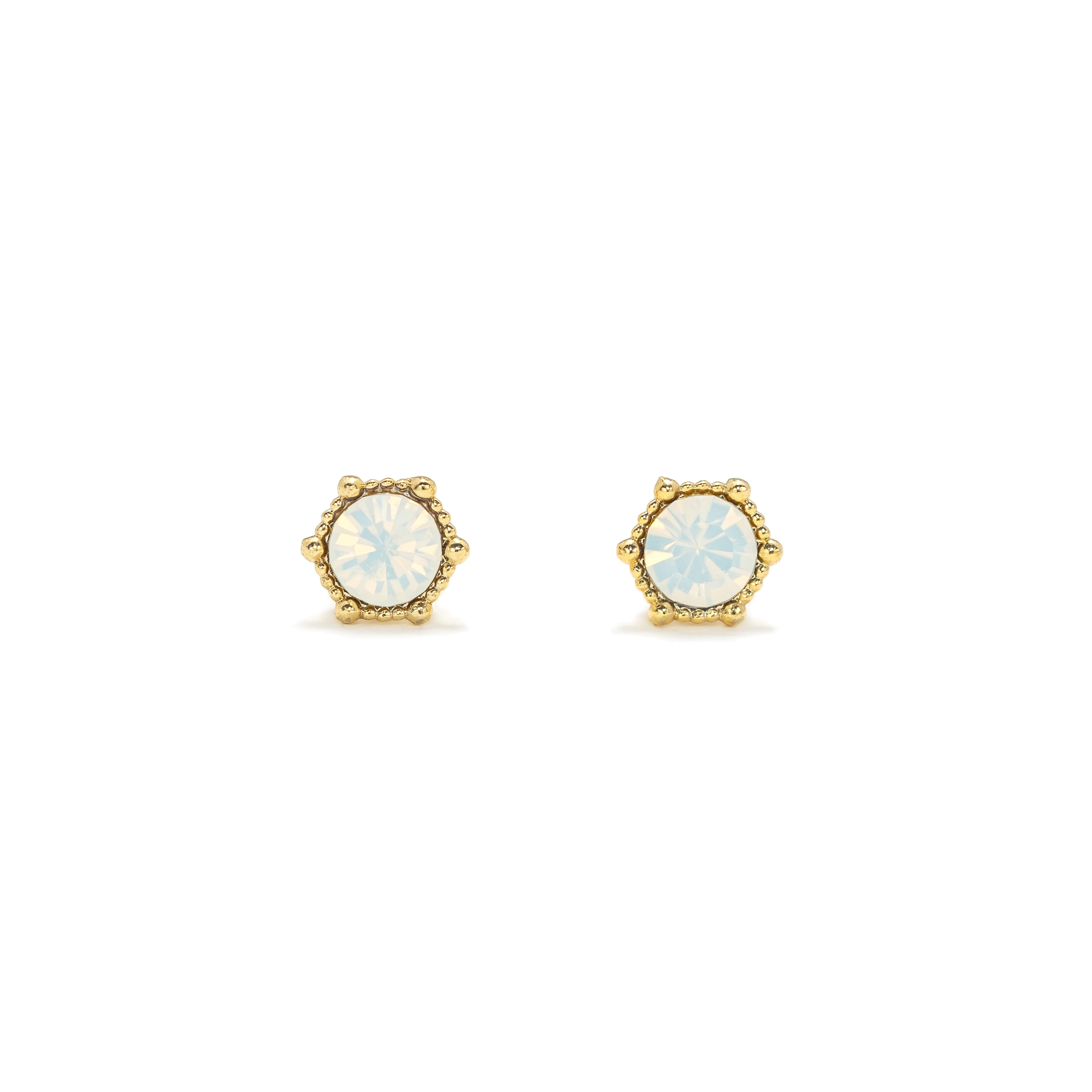 Picture of Astrid Stud Earrings - White Opal