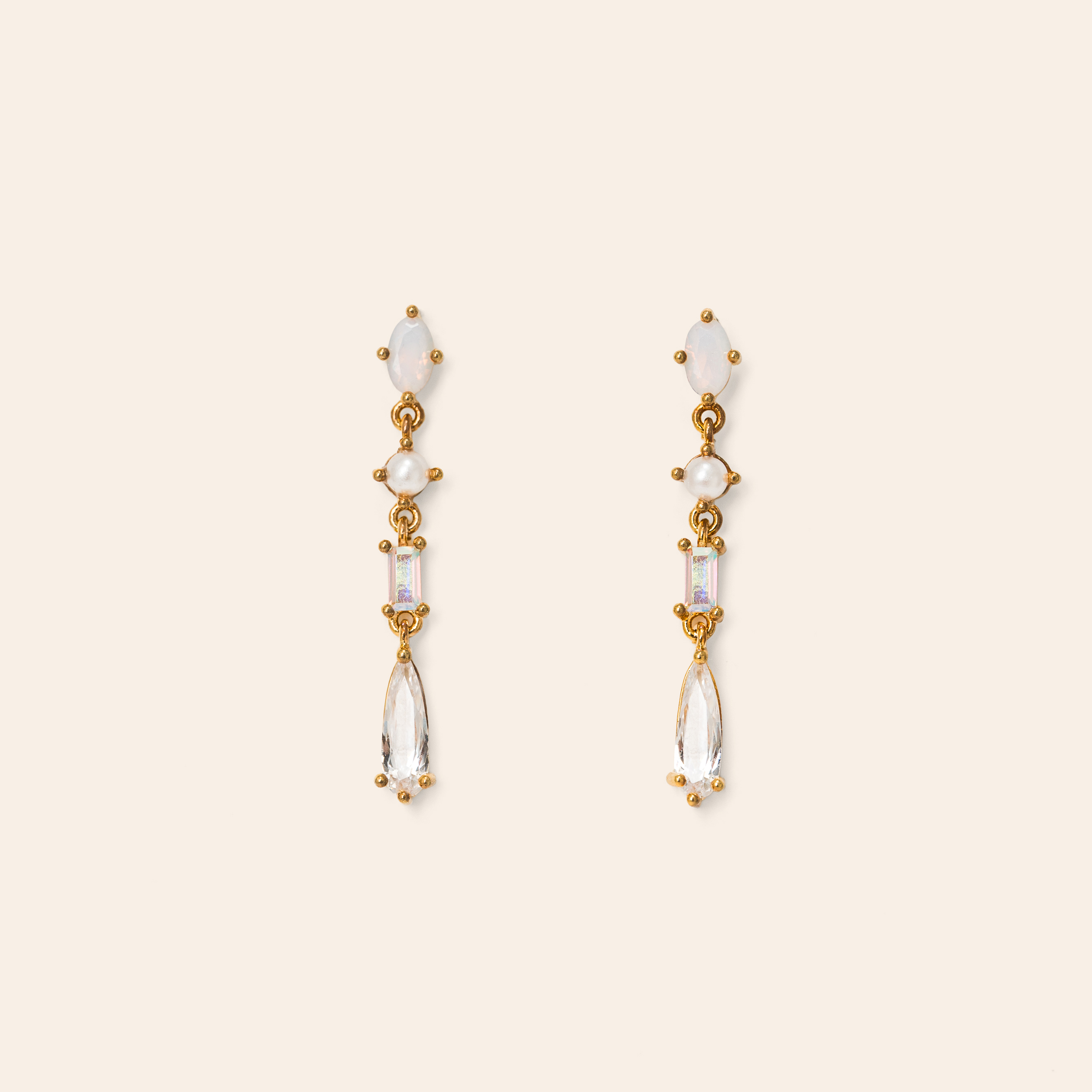 Picture of Sonata Pearl Drop Earrings - Pearl
