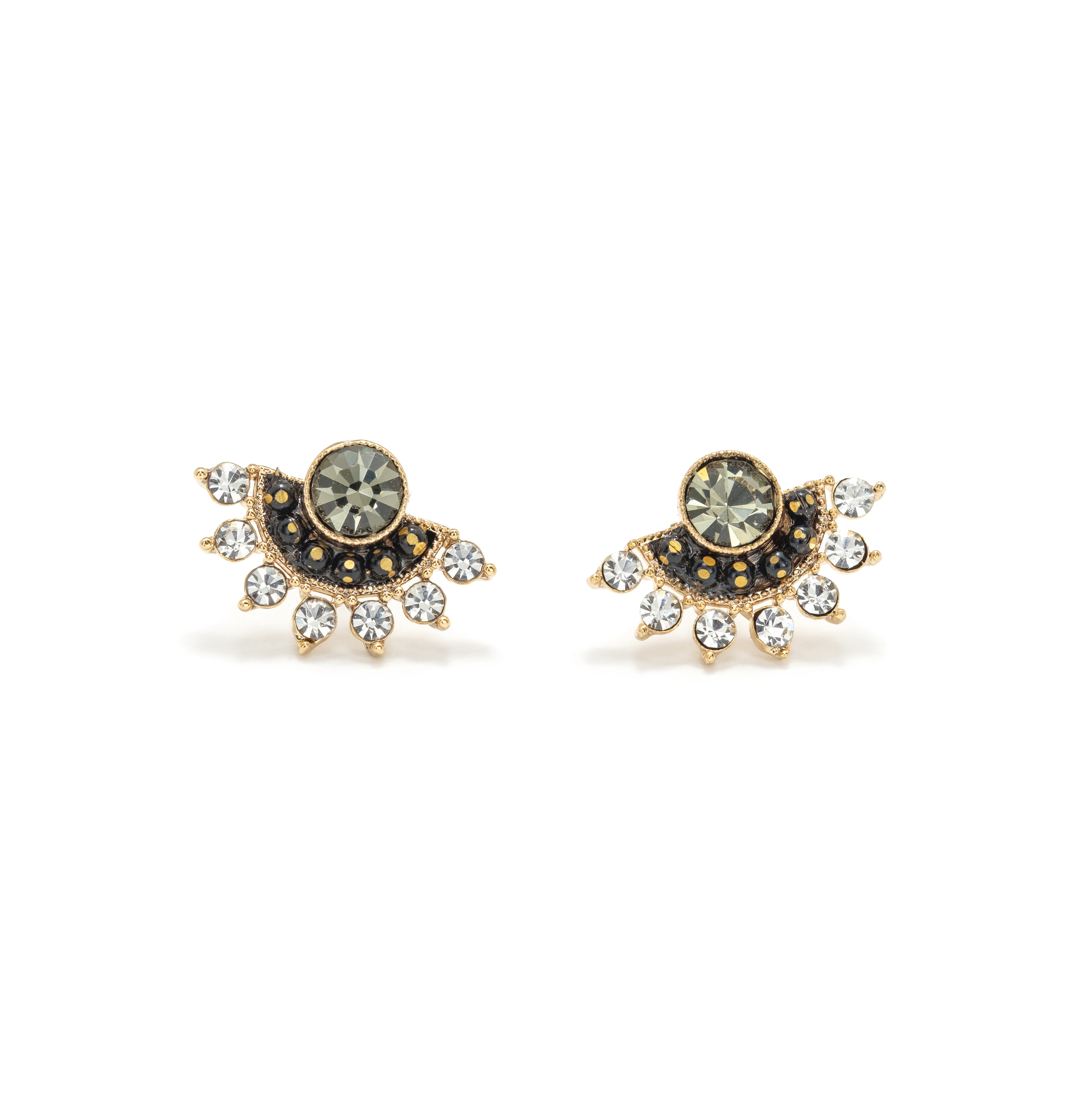 Picture of Nico Fan Earrings - Black Diamond