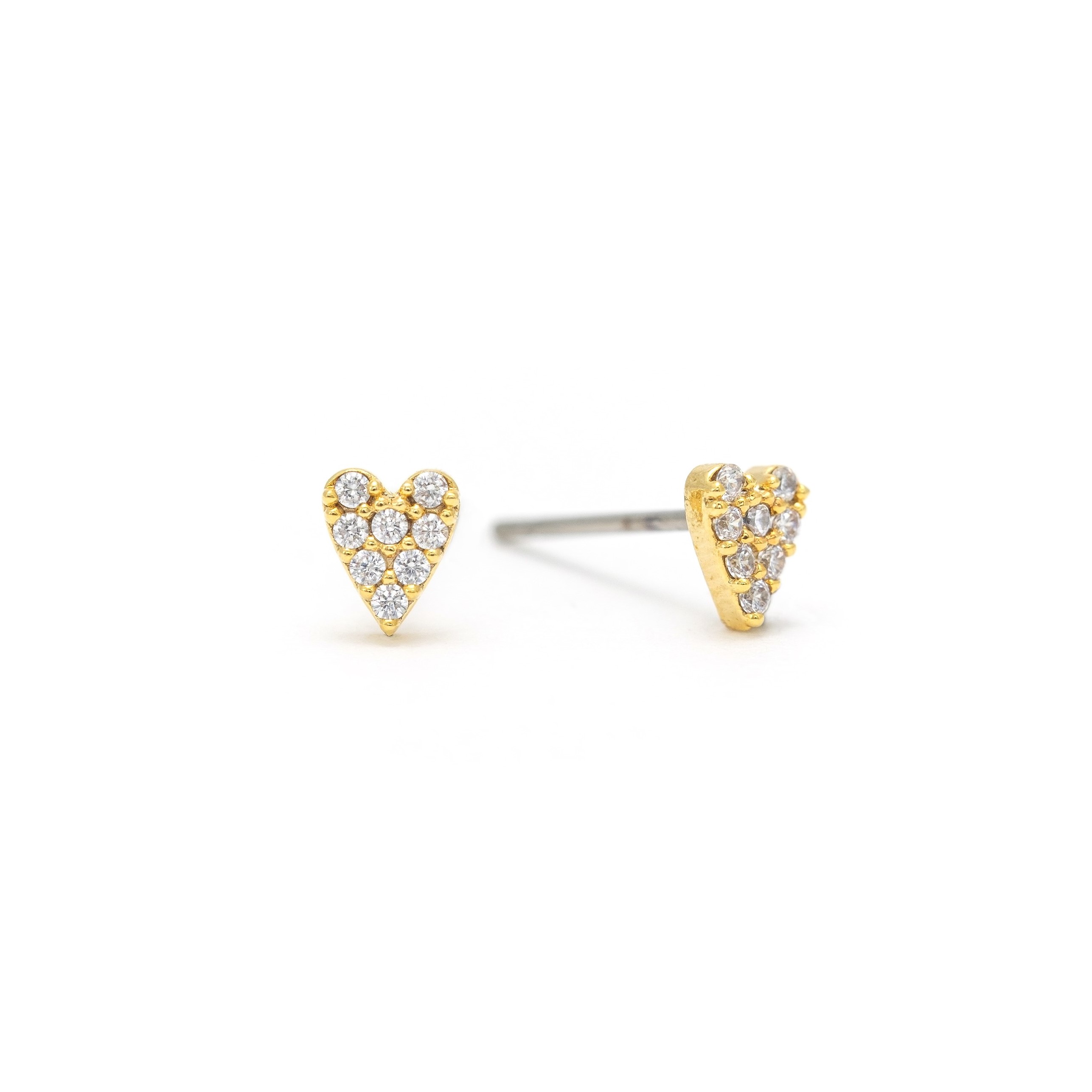 Picture of Flutter Stud Earrings - Gold
