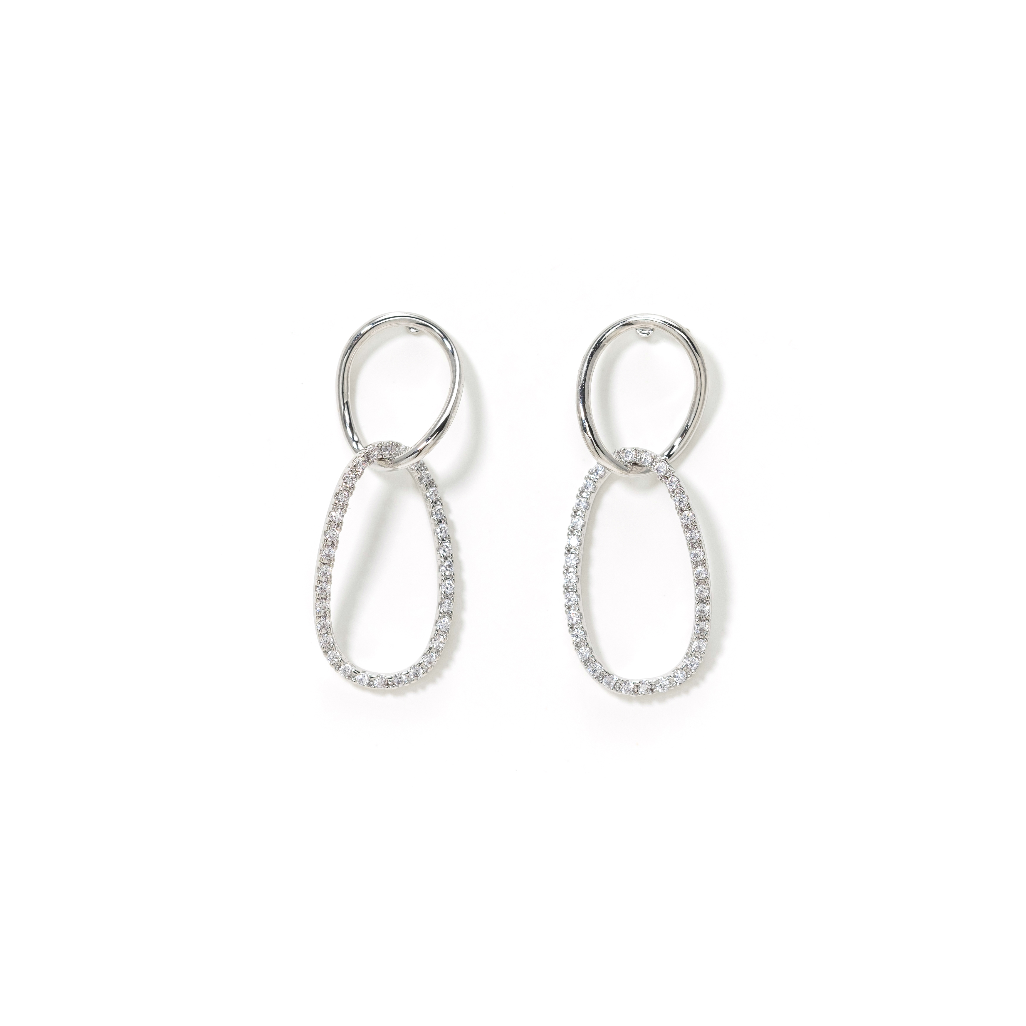 Picture of Encore Small Drop Earrings - Silver