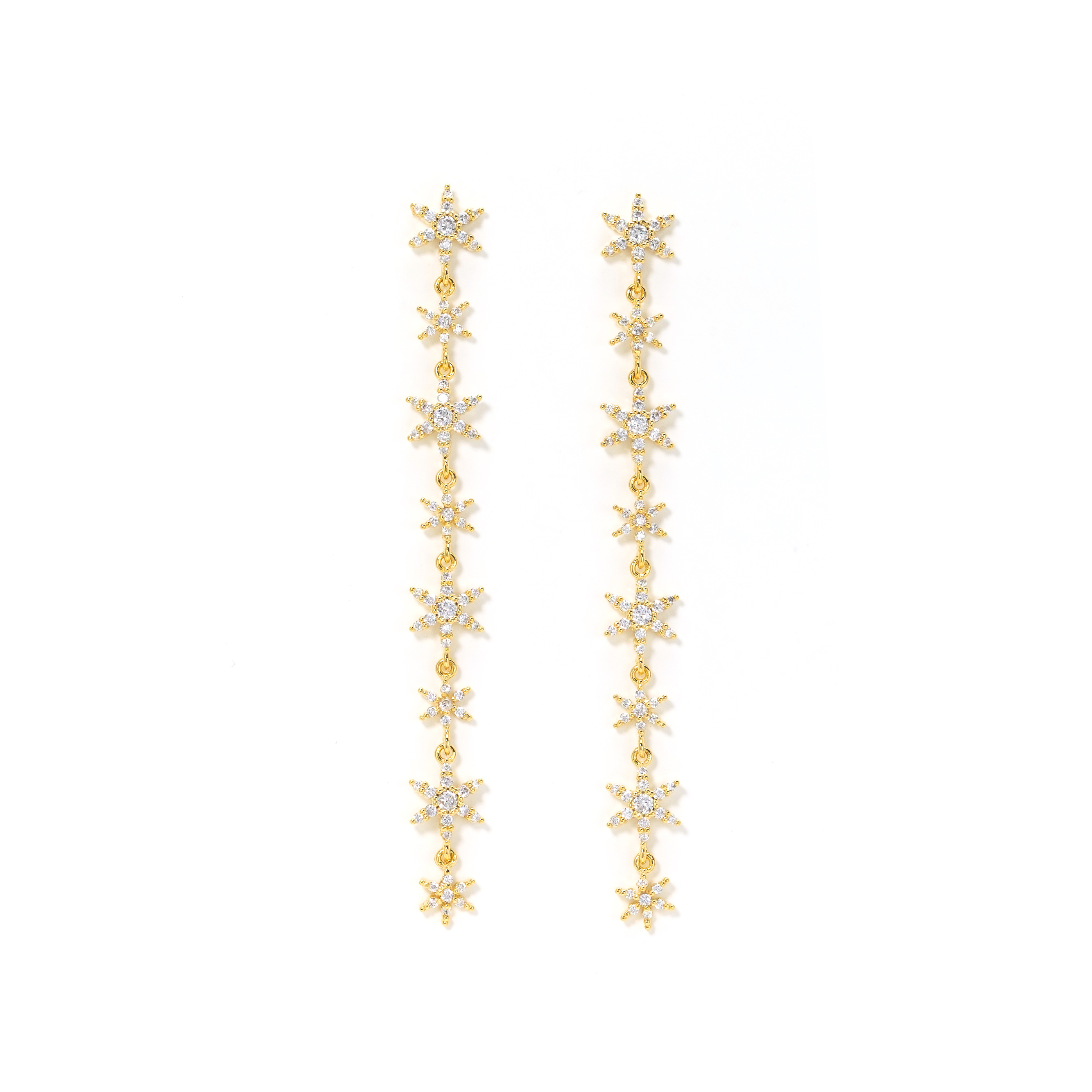 Picture of Solaris Star Drop Earrings - Gold