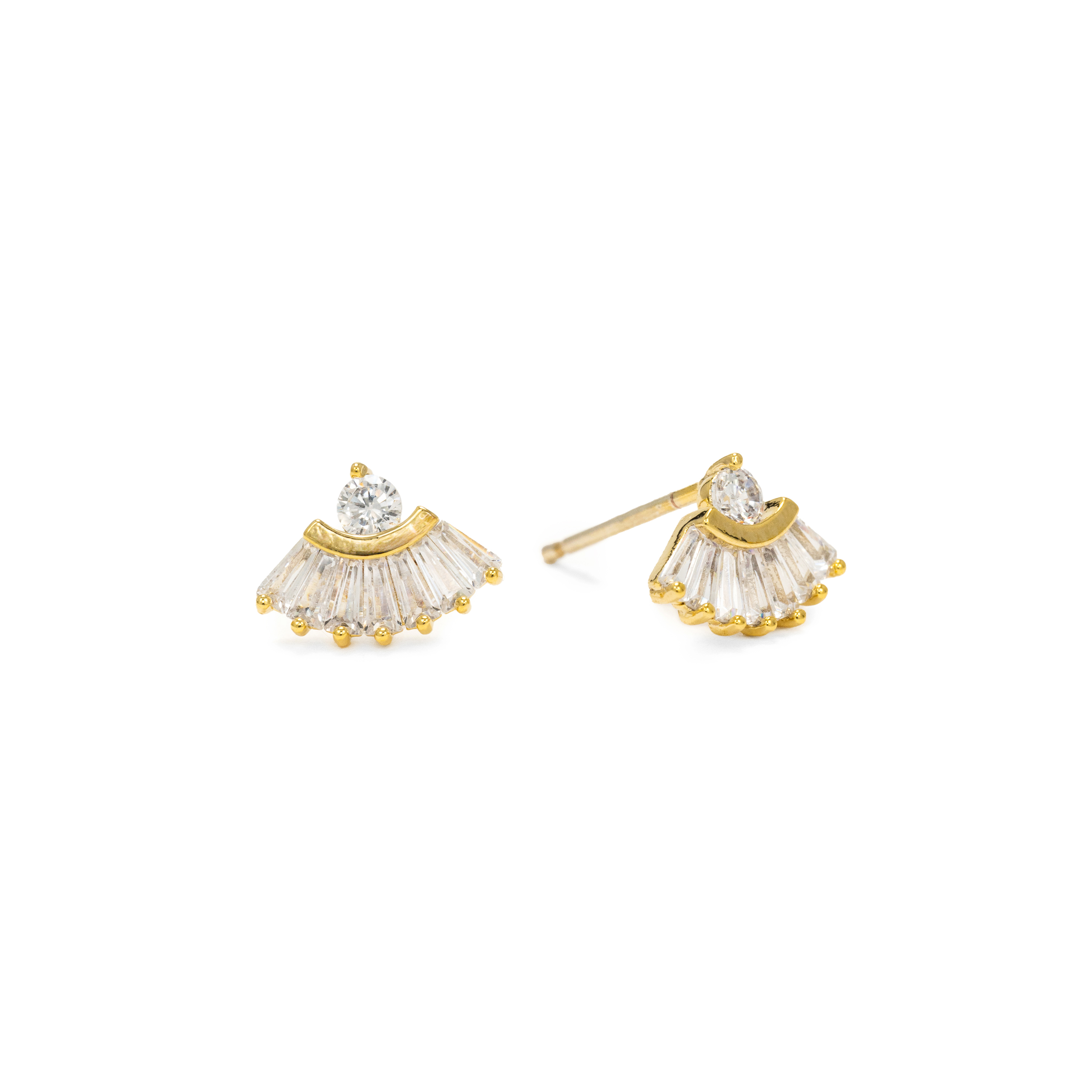 Picture of Rene Stud Earrings - Gold