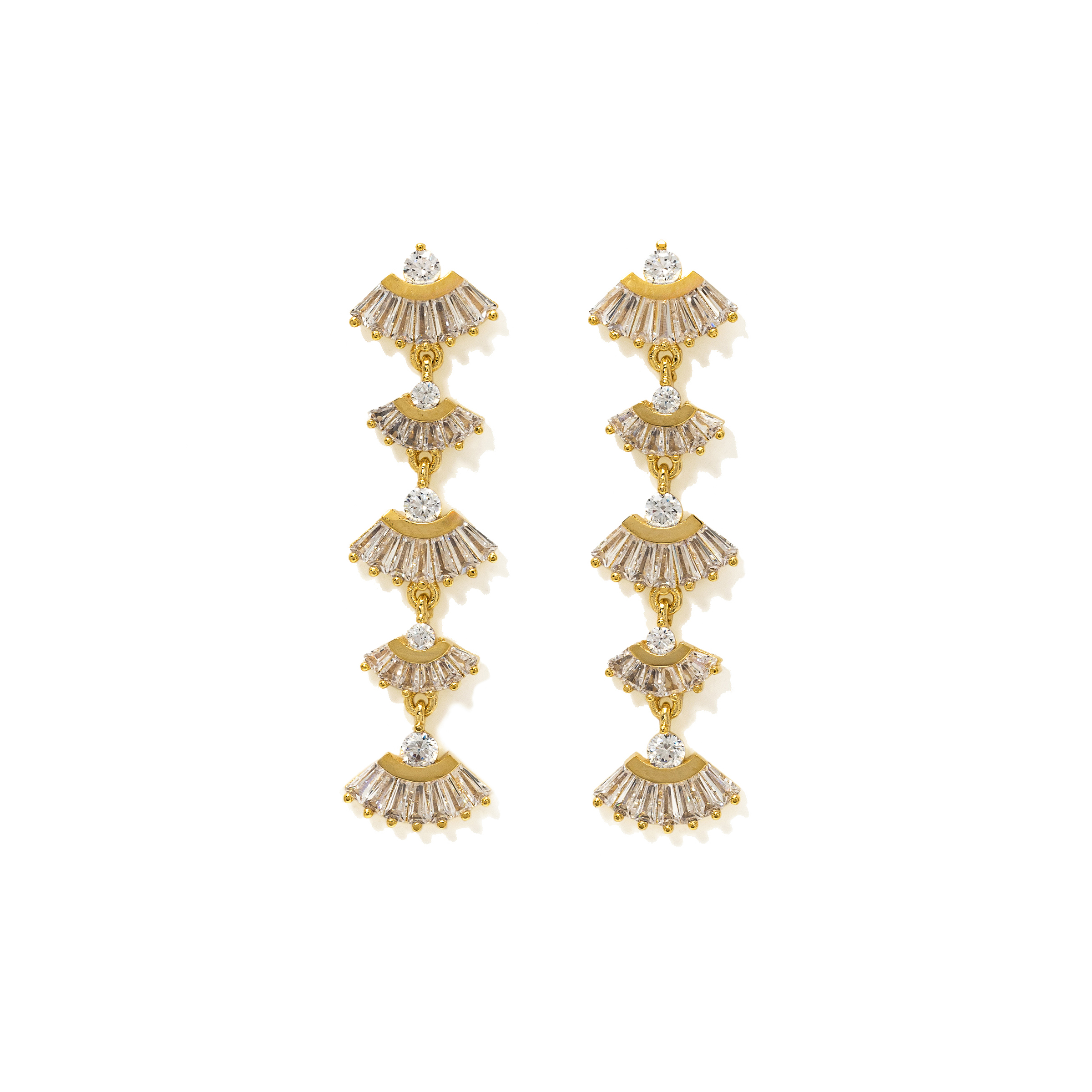 Picture of Rene Drop Earrings - Gold