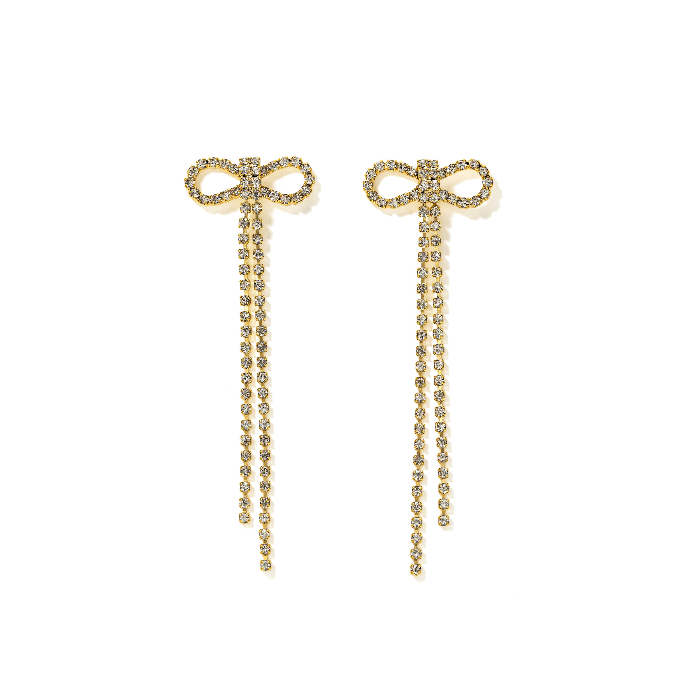 Picture of Luxe Bow Earrings - Gold