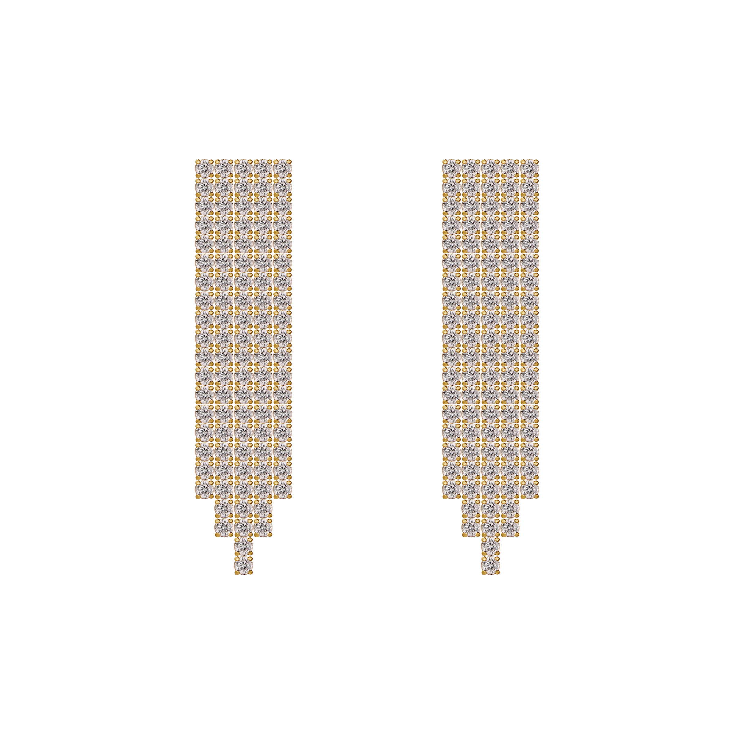 Picture of Luxe Fringe Earrings - Gold