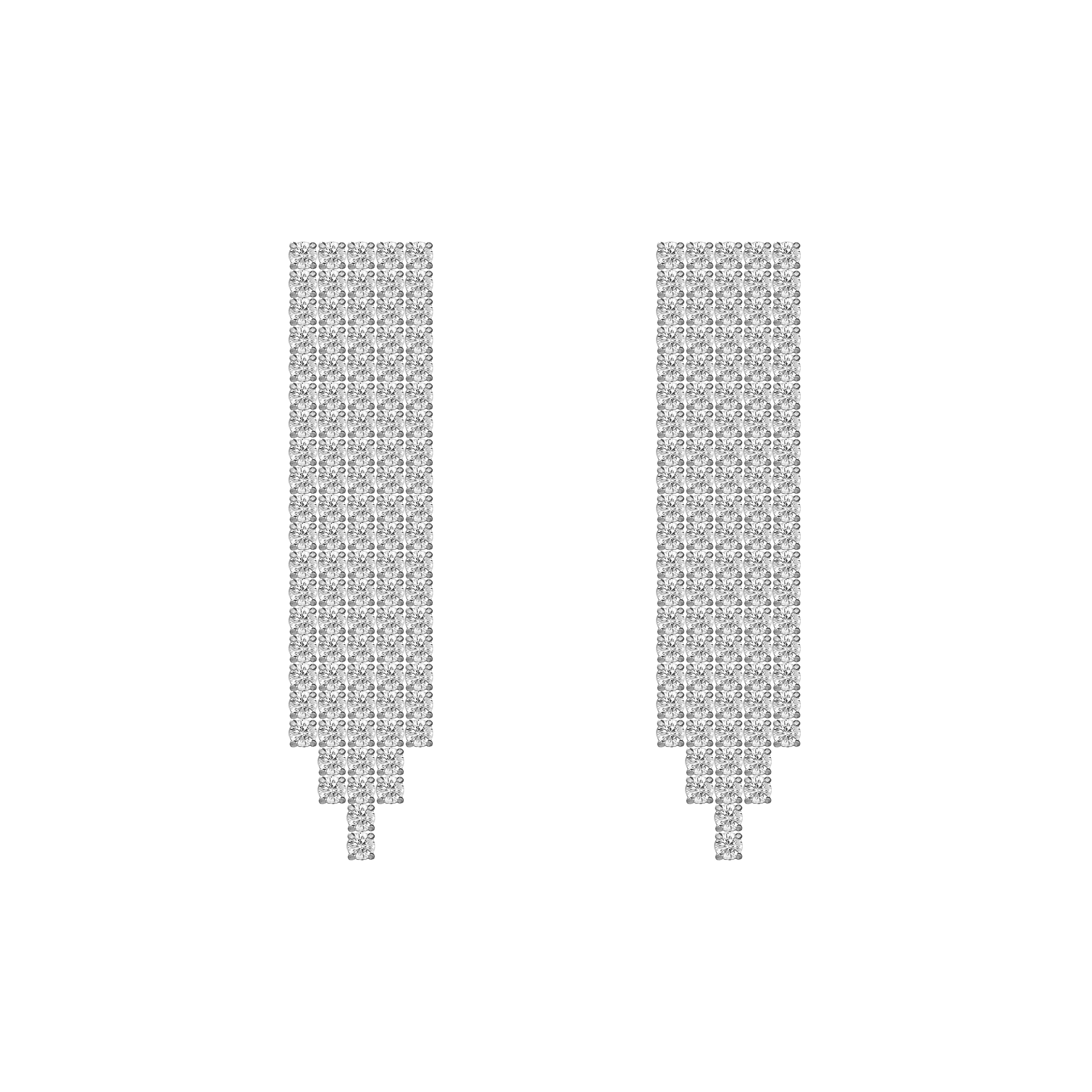 Picture of Luxe Fringe Earrings - Silver