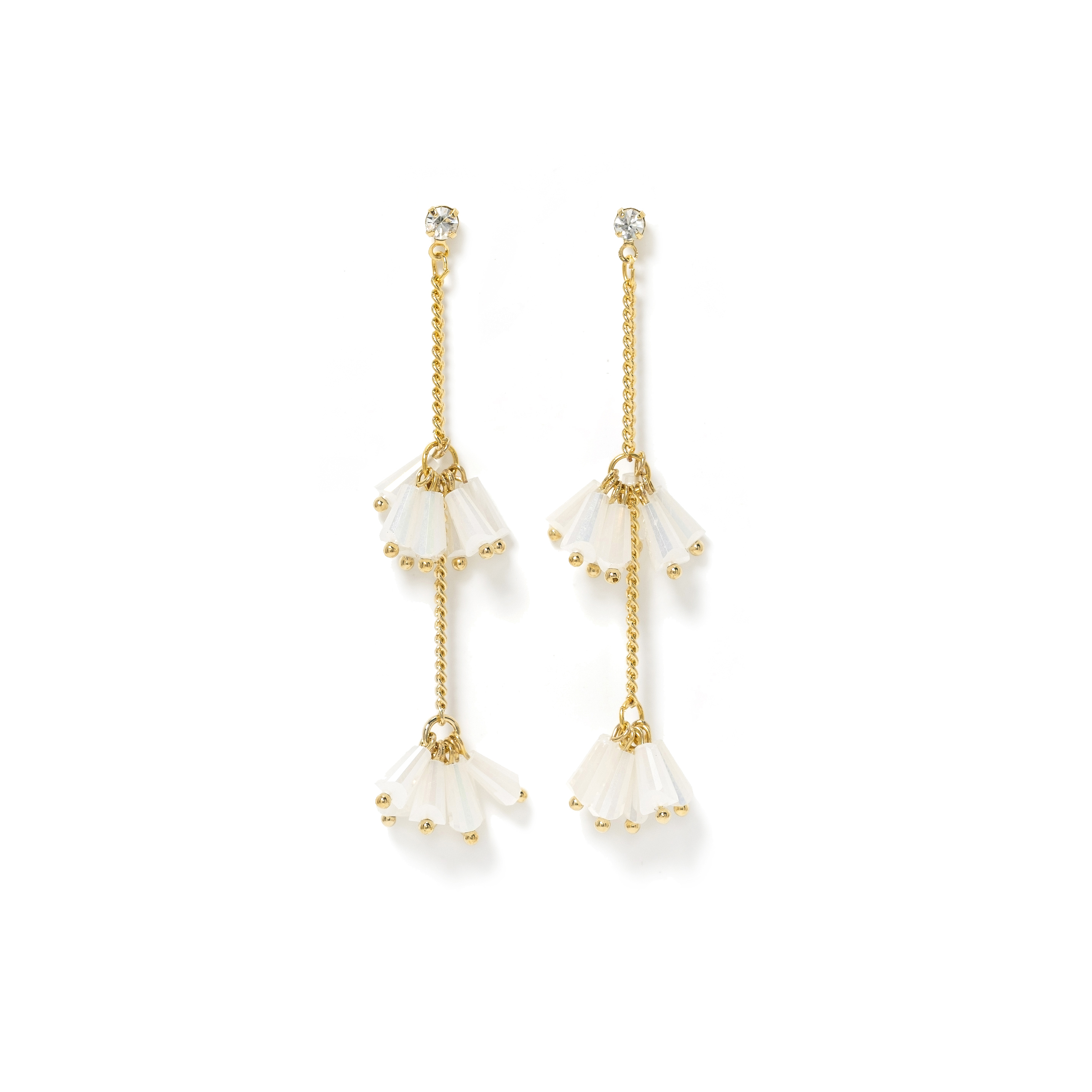 Picture of Soiree Drop Earrings - White