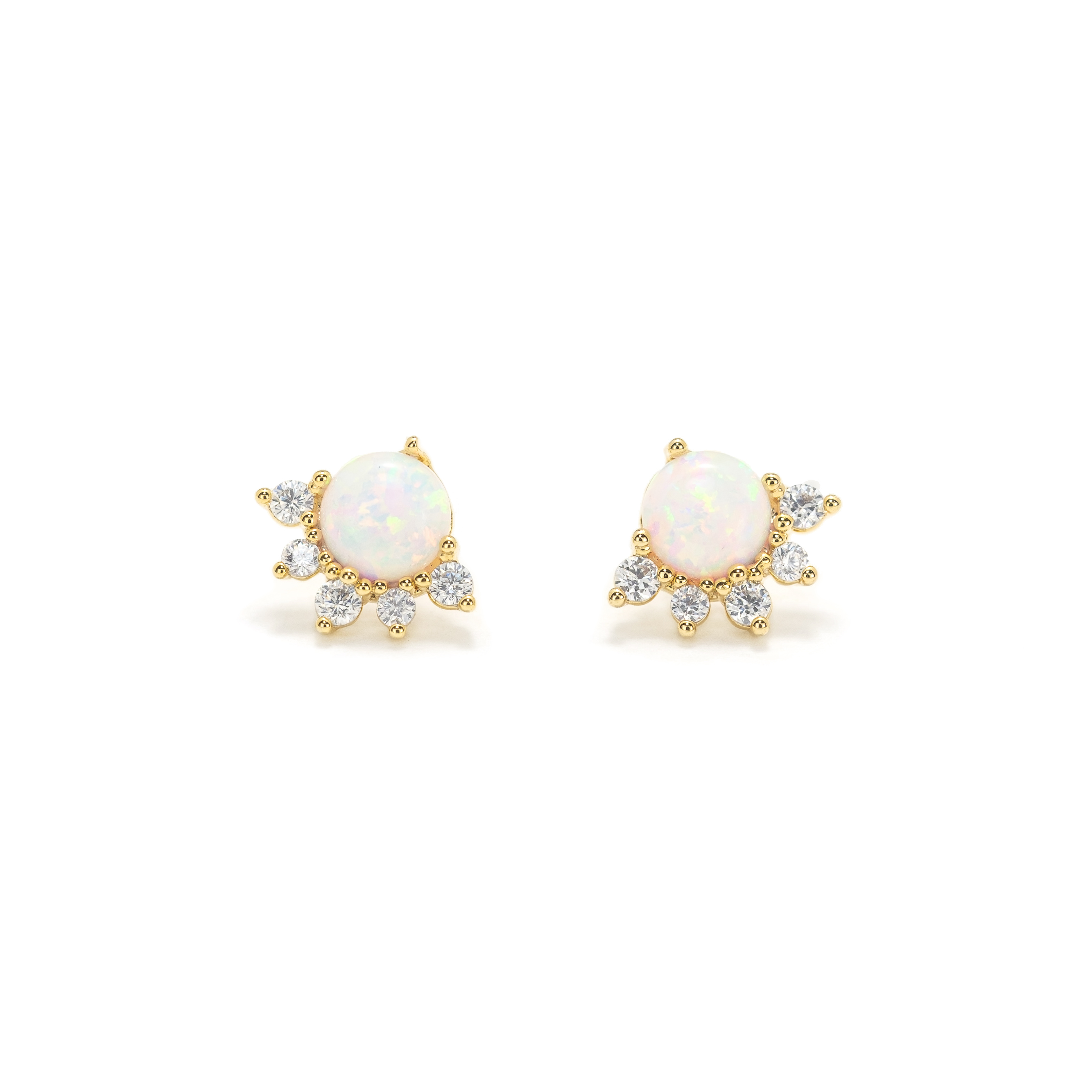Picture of Juno Stud Earrings - Gold/Opal