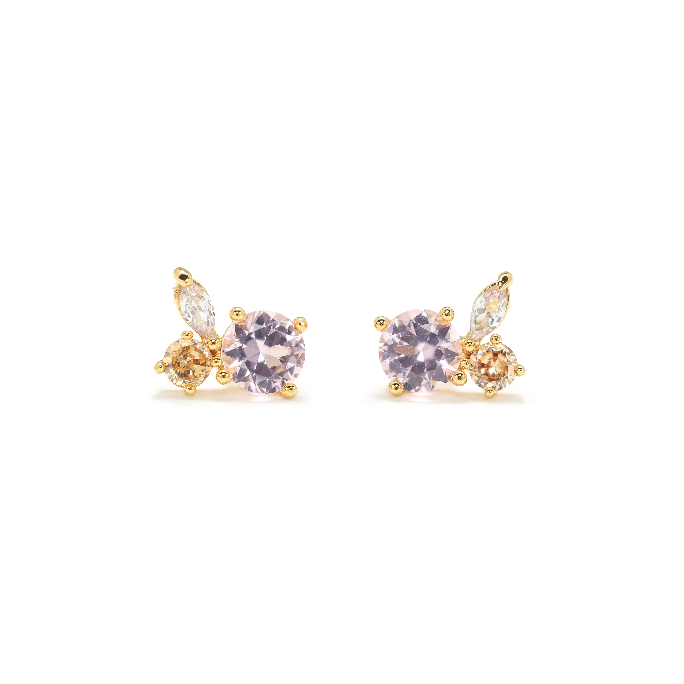 Picture of Adora Stud Earrings - Blush