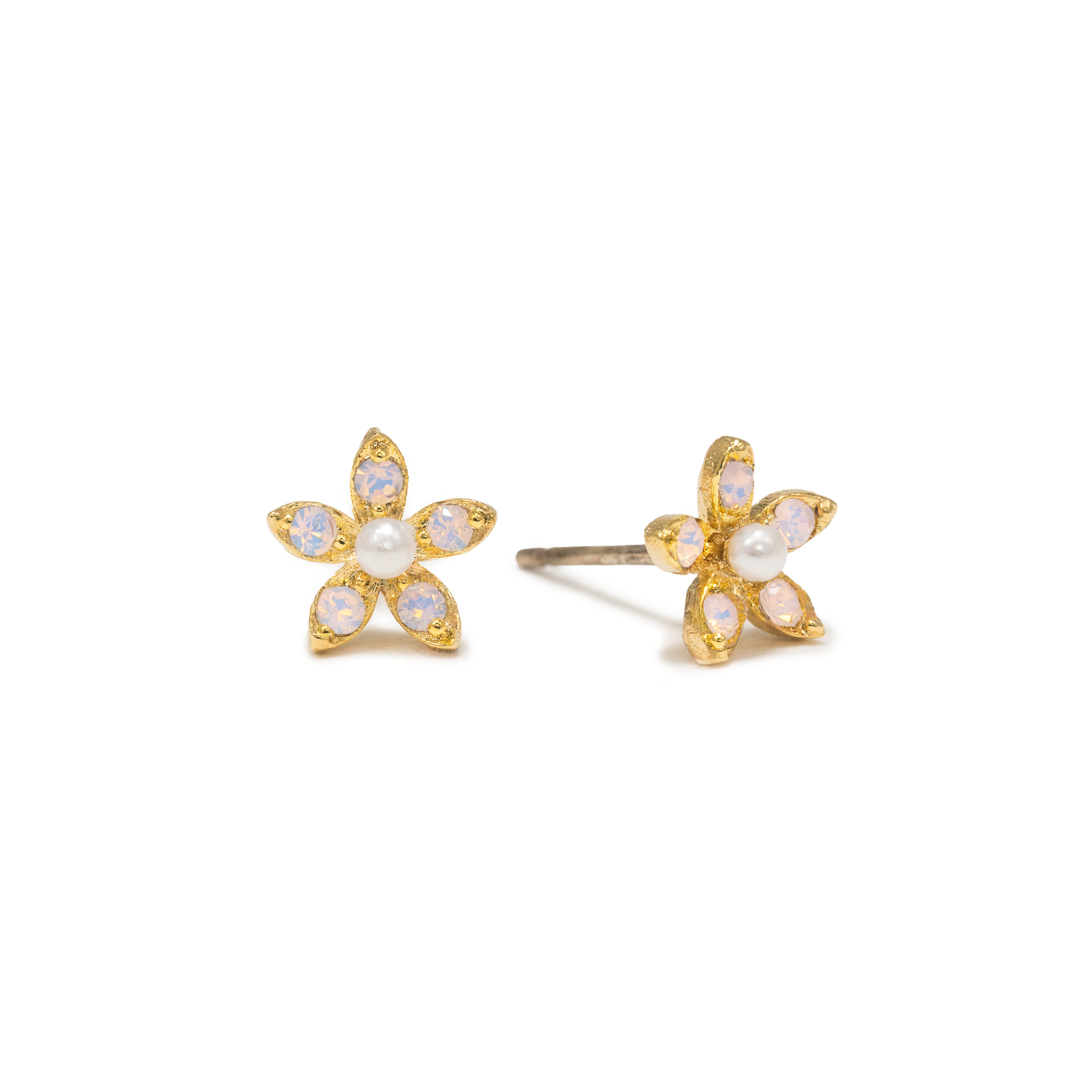 Picture of Lily Stud Earrings - Pink Opal