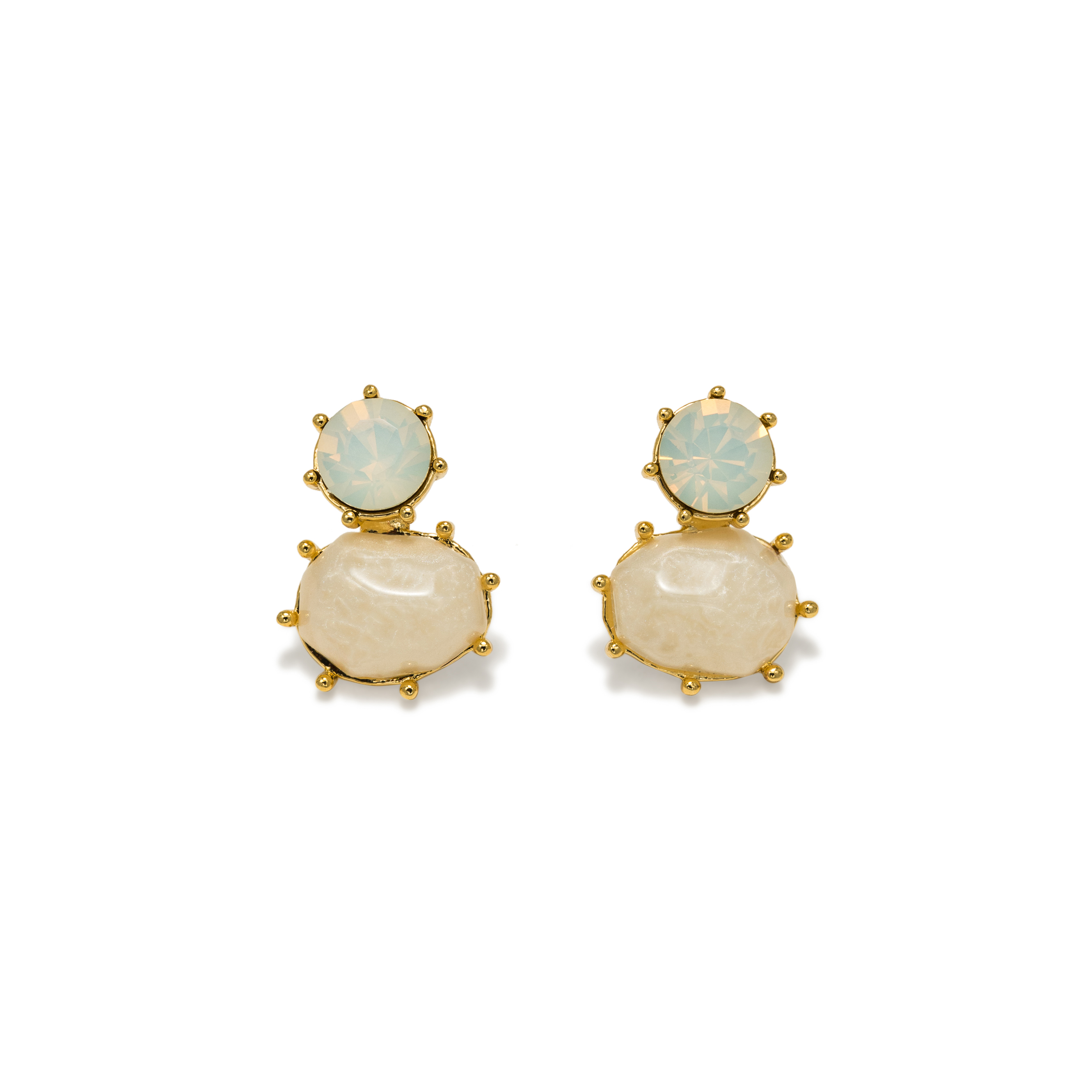 Picture of Marbelle Stud Earrings - White