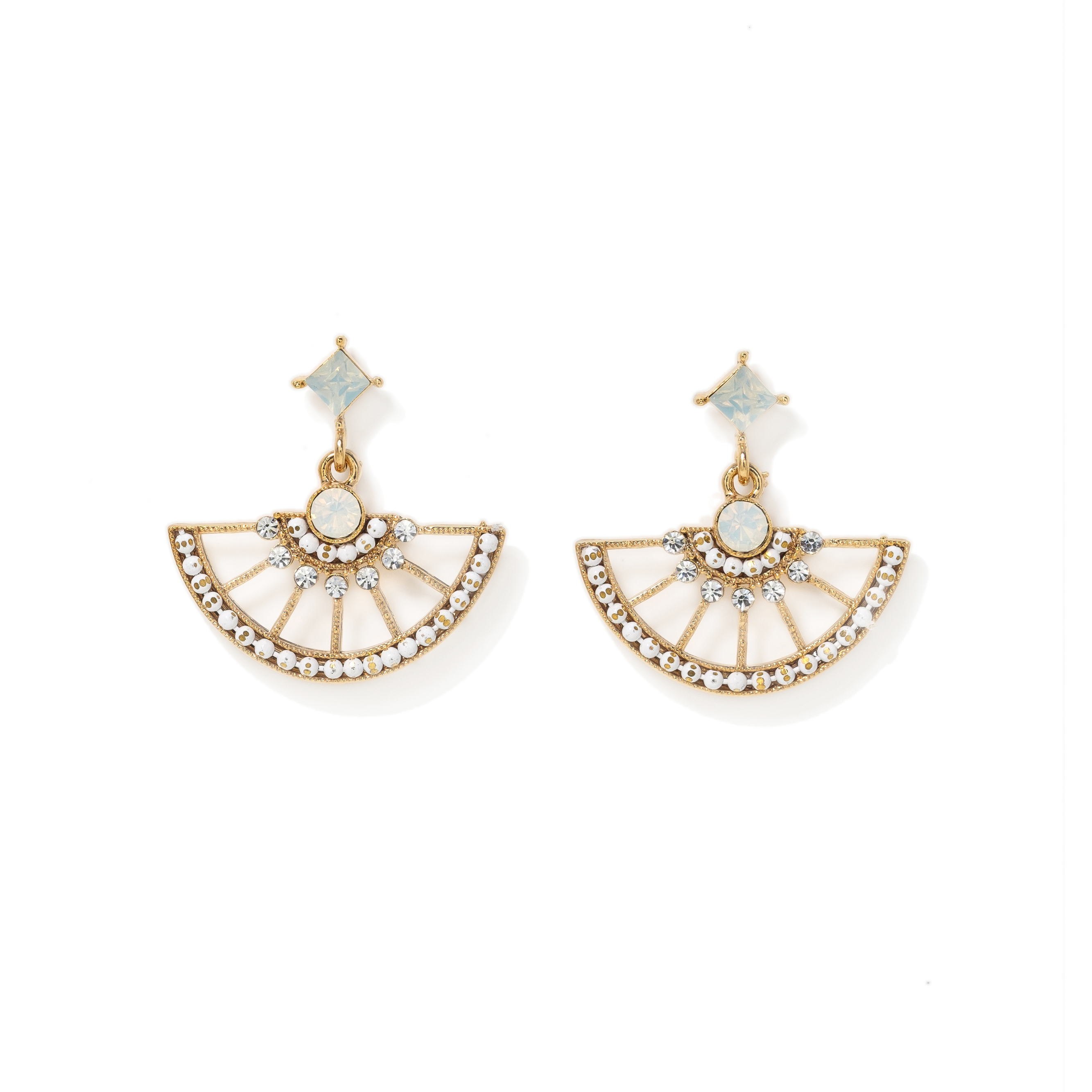 Picture of Margot Drop Earrings - White
