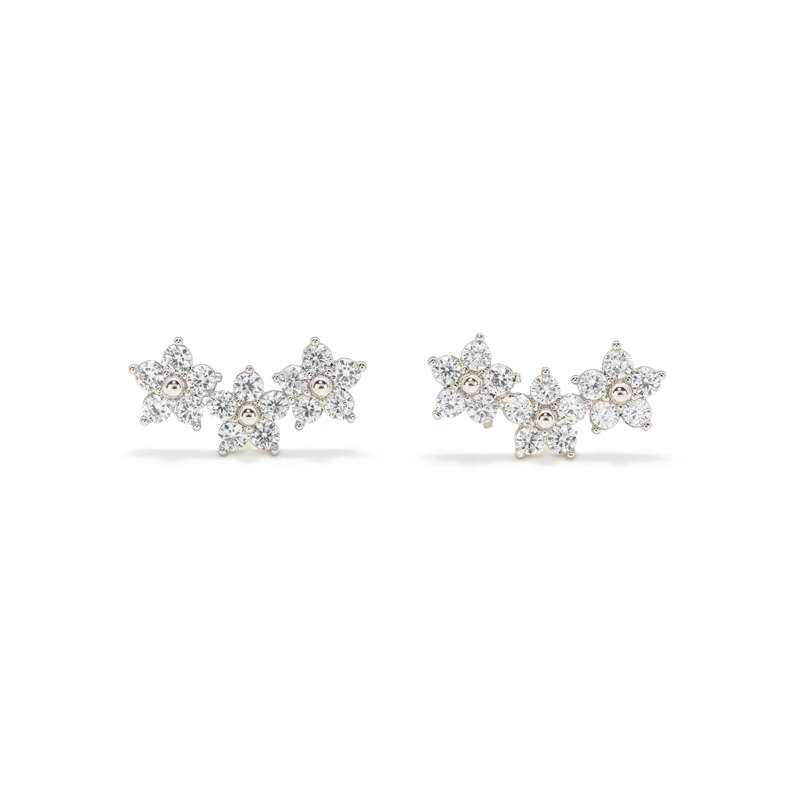 Picture of Blossom Climber Earrings - Silver