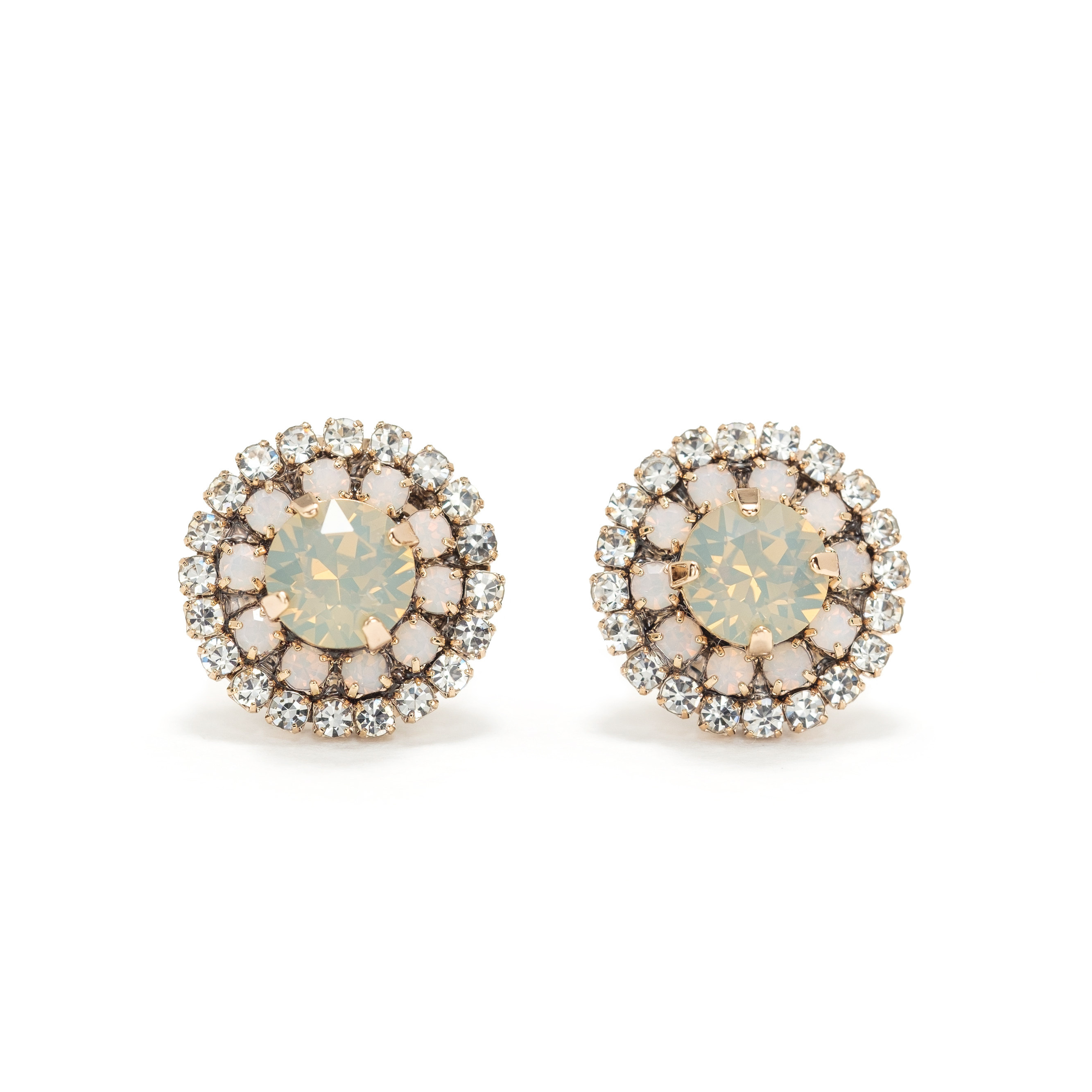 Picture of Greta Stud Earrings - White
