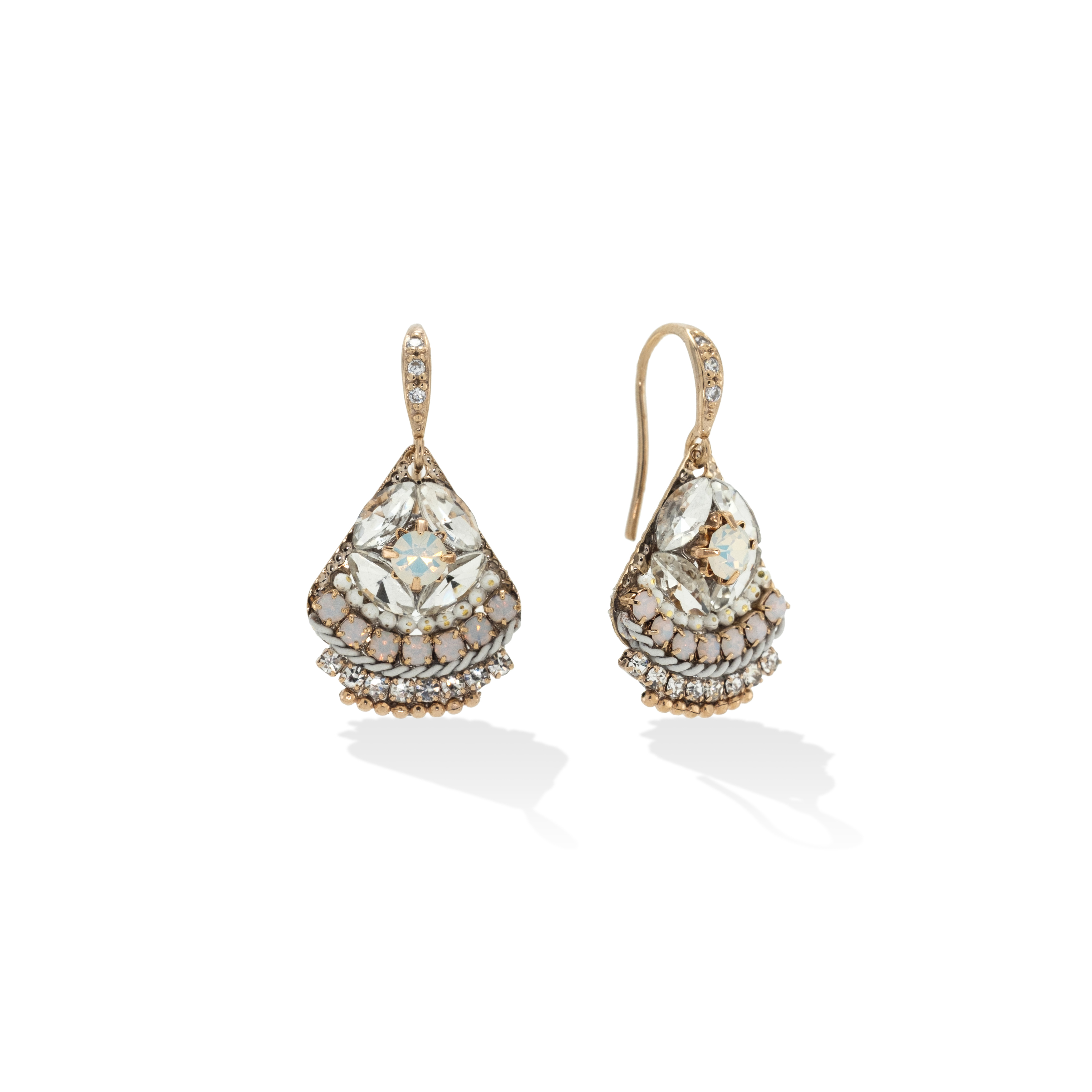 Picture of Garland Drop Earrings - White