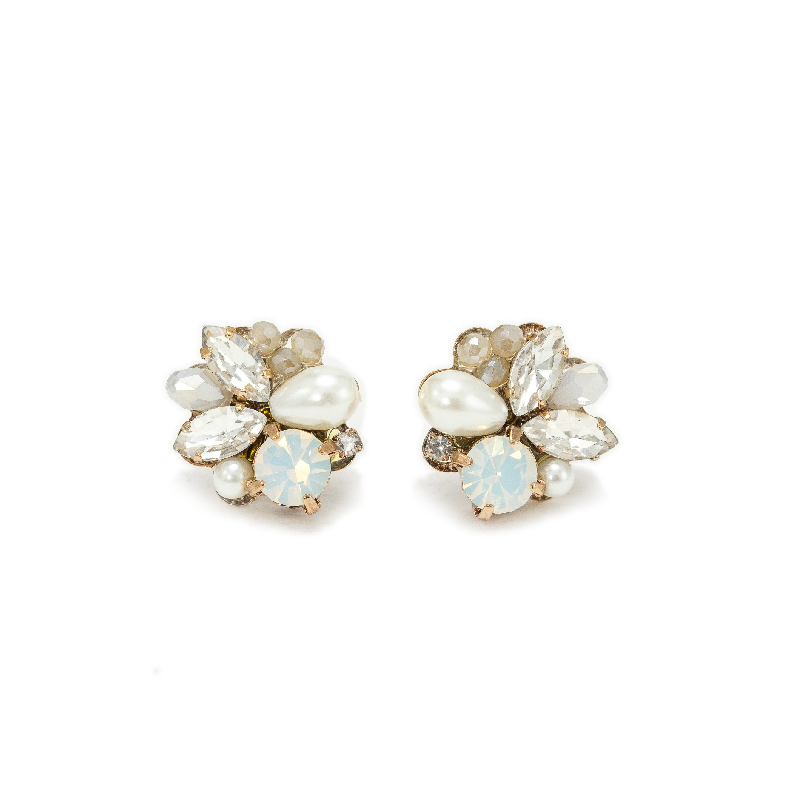 Picture of Shirley Stud Earrings - White