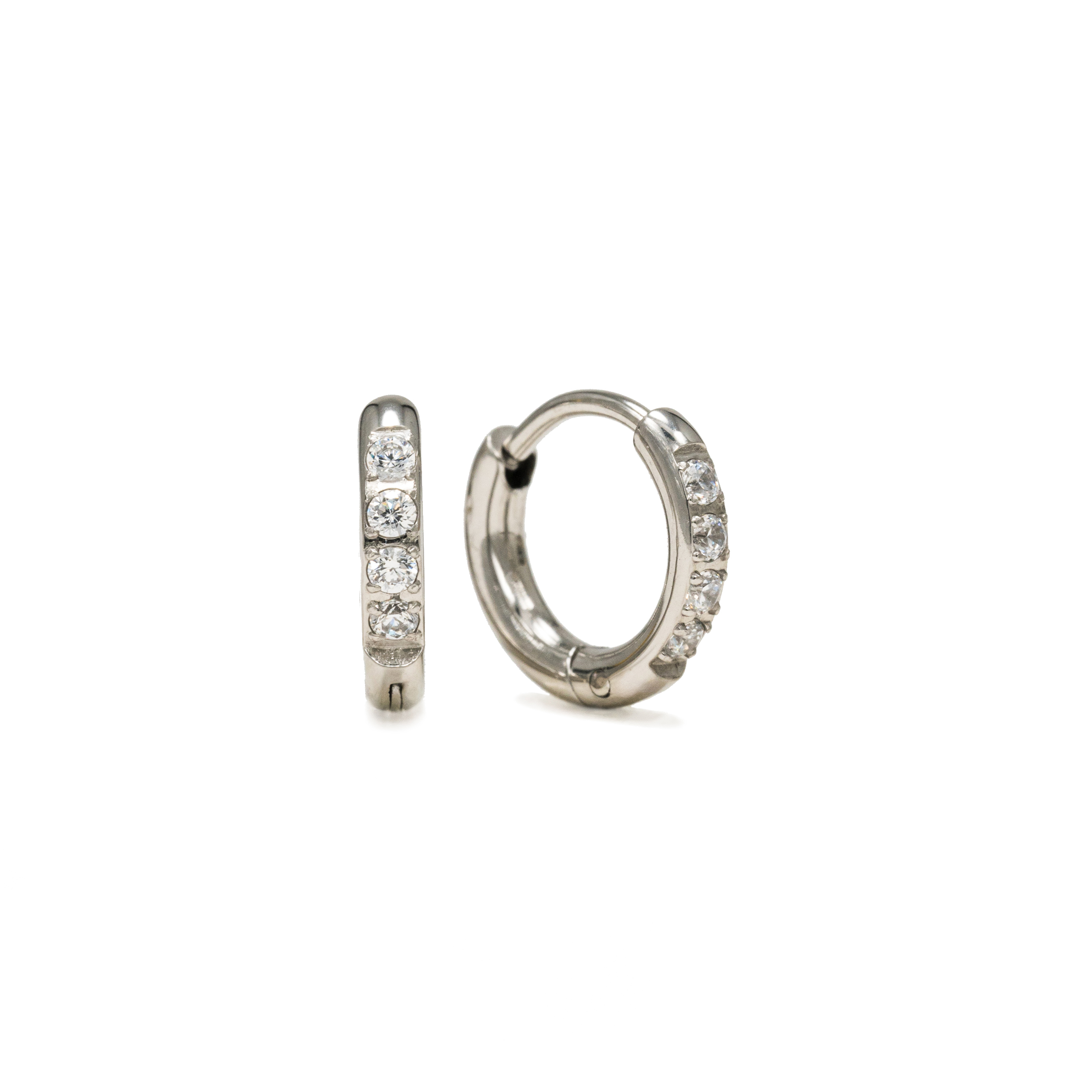 Picture of Evie 10mm Huggie Hoops - Silver