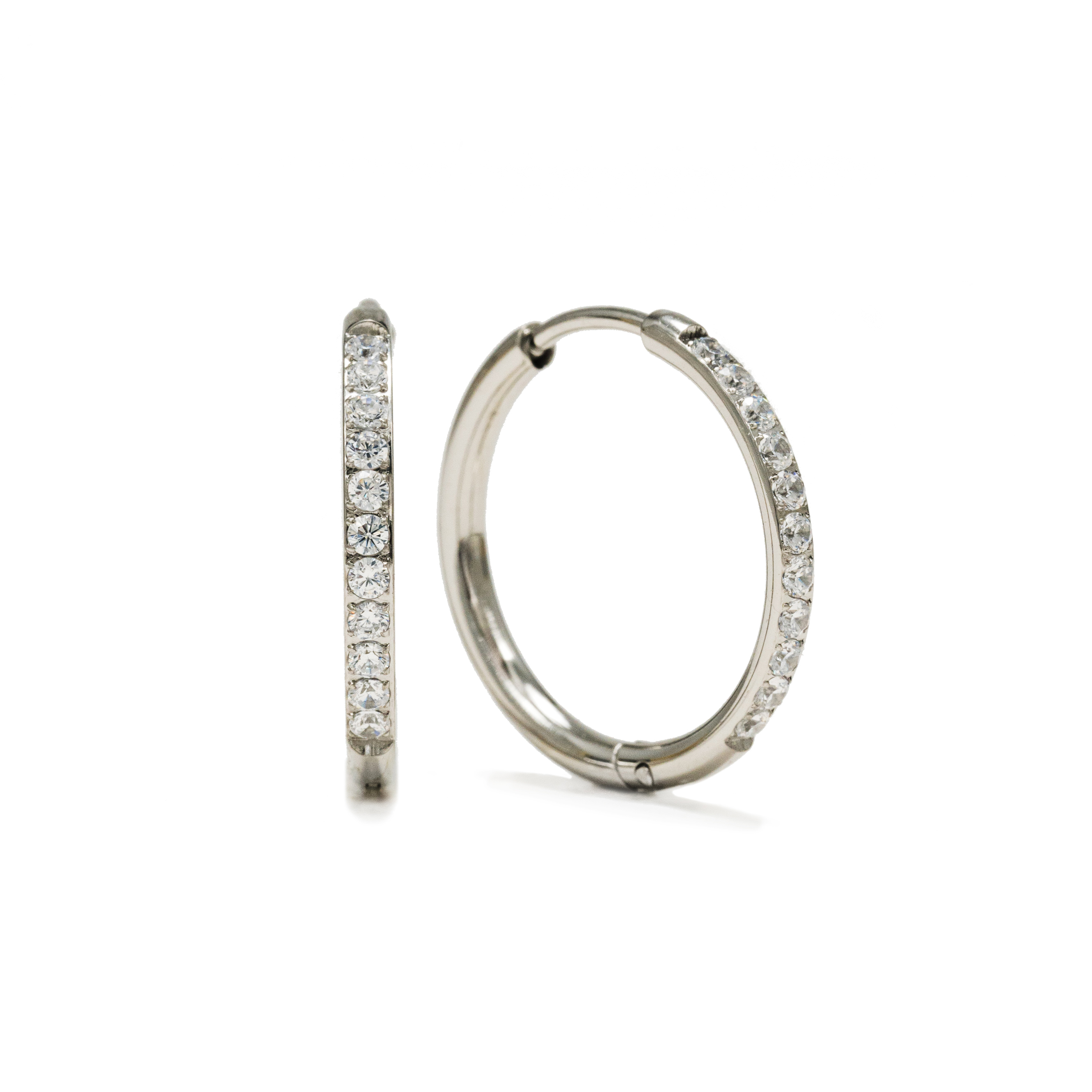 Picture of Evie 20mm Hoops - Silver