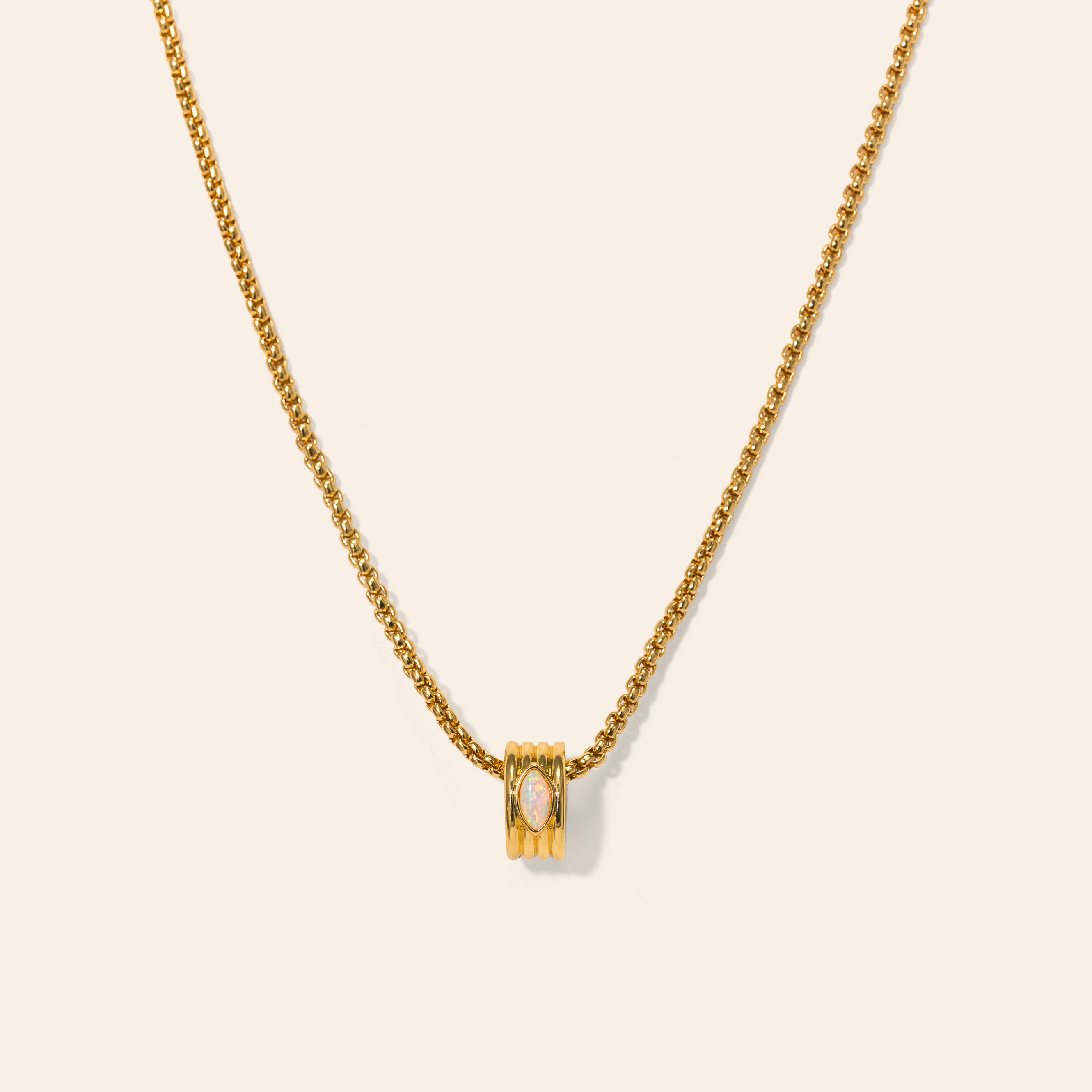 Picture of Marquise Groove Necklace - Opal