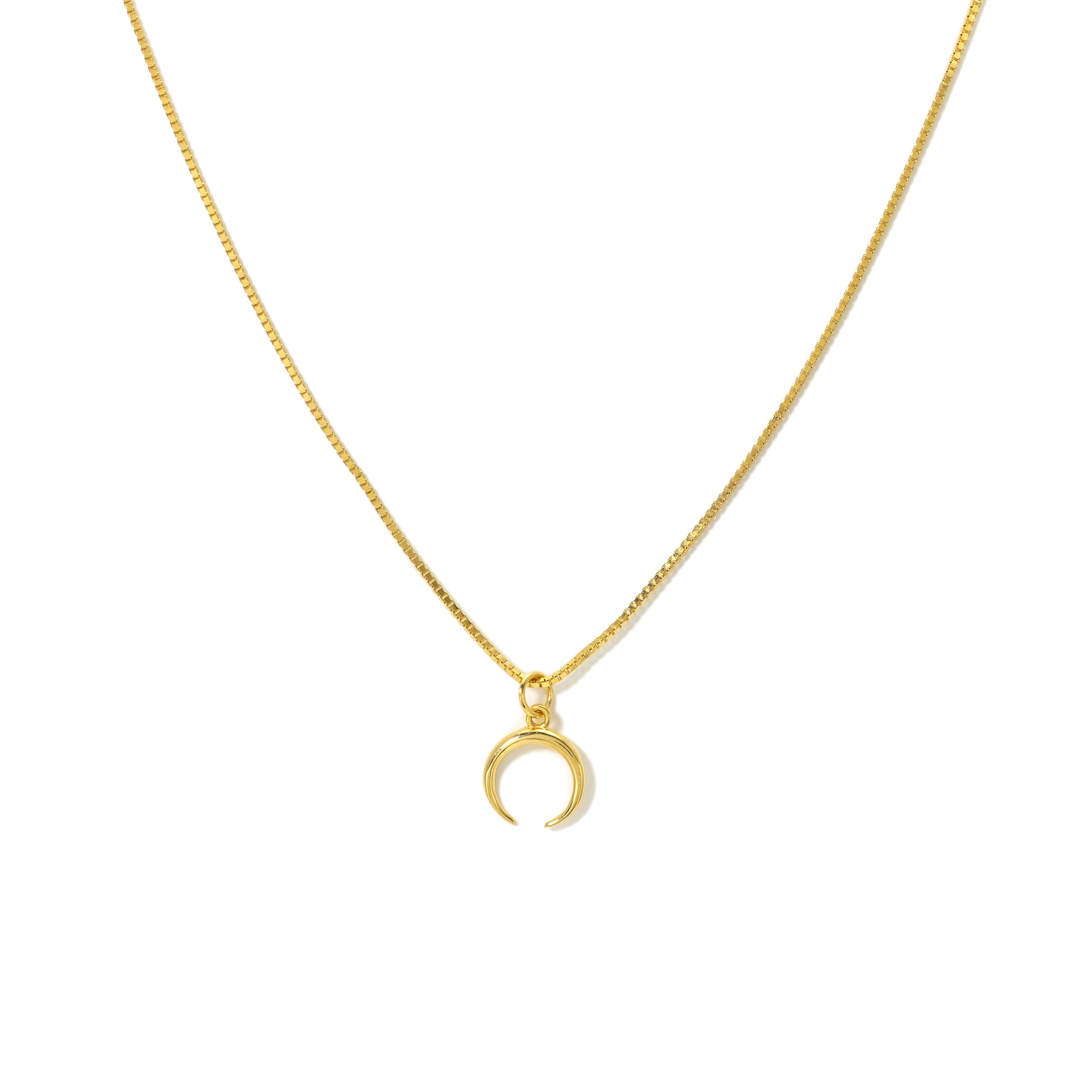 Picture of Horn Charm Necklace - Gold