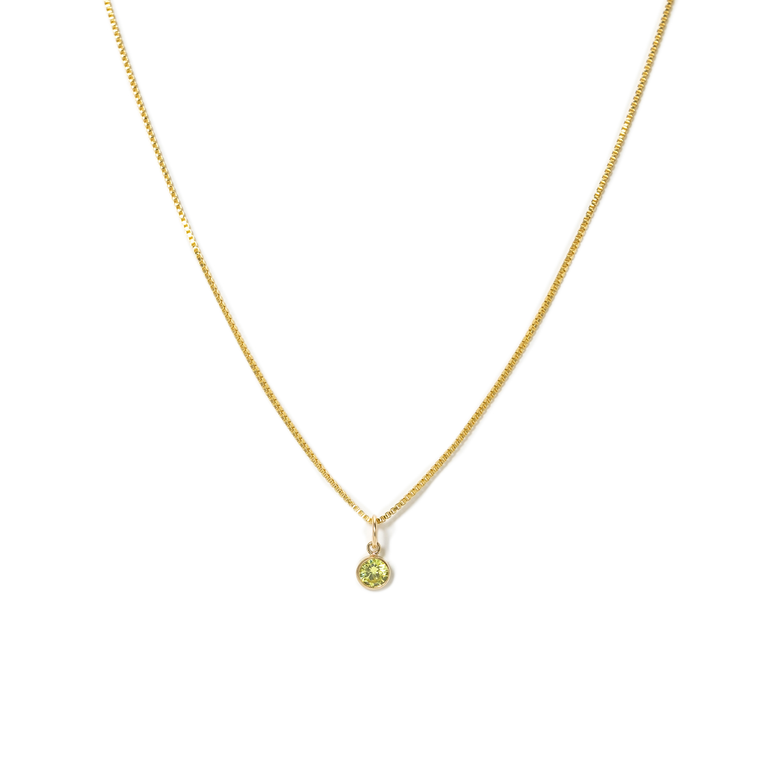 Picture of Birthstone Gold-Filled Necklace - August