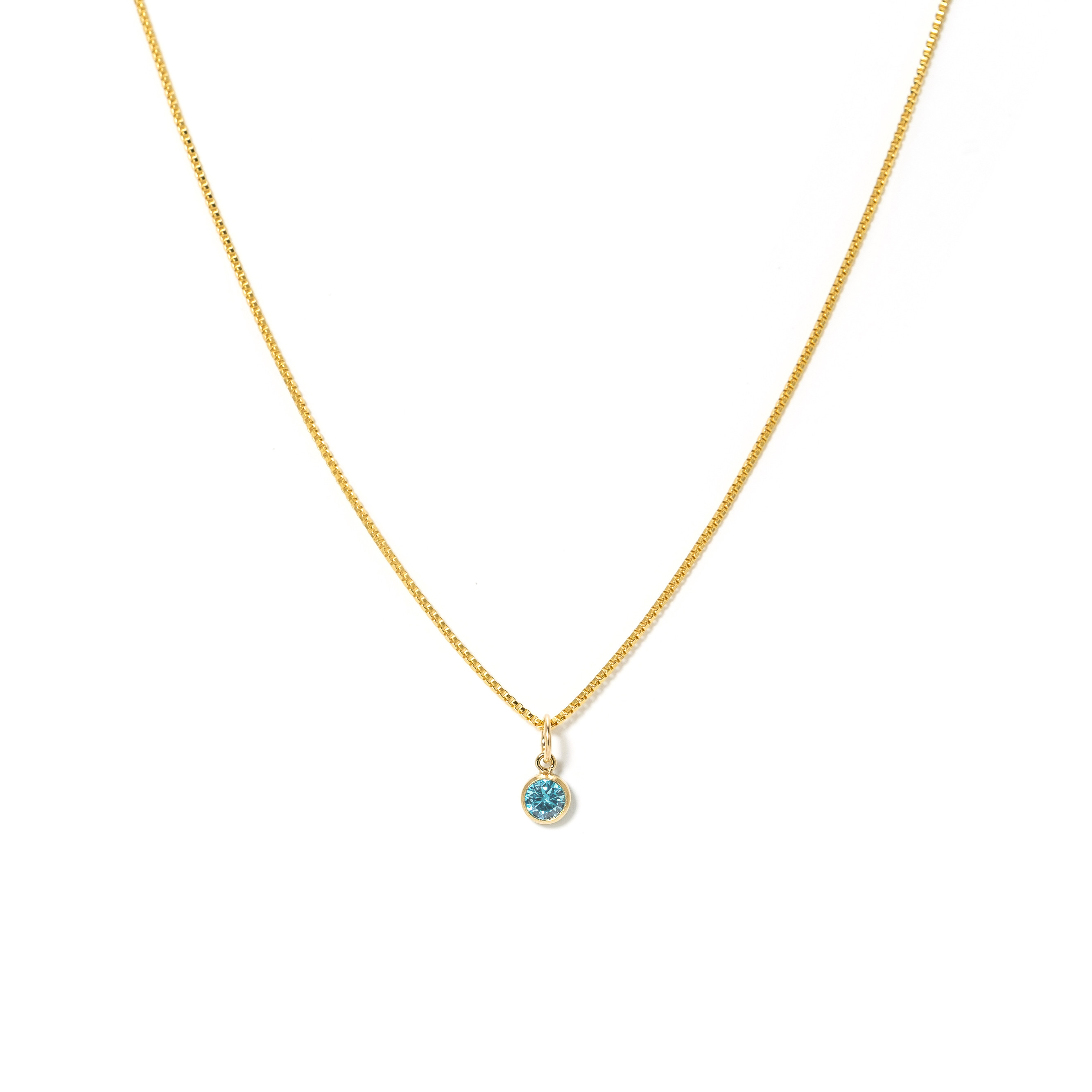Picture of Birthstone Gold-Filled Necklace - December