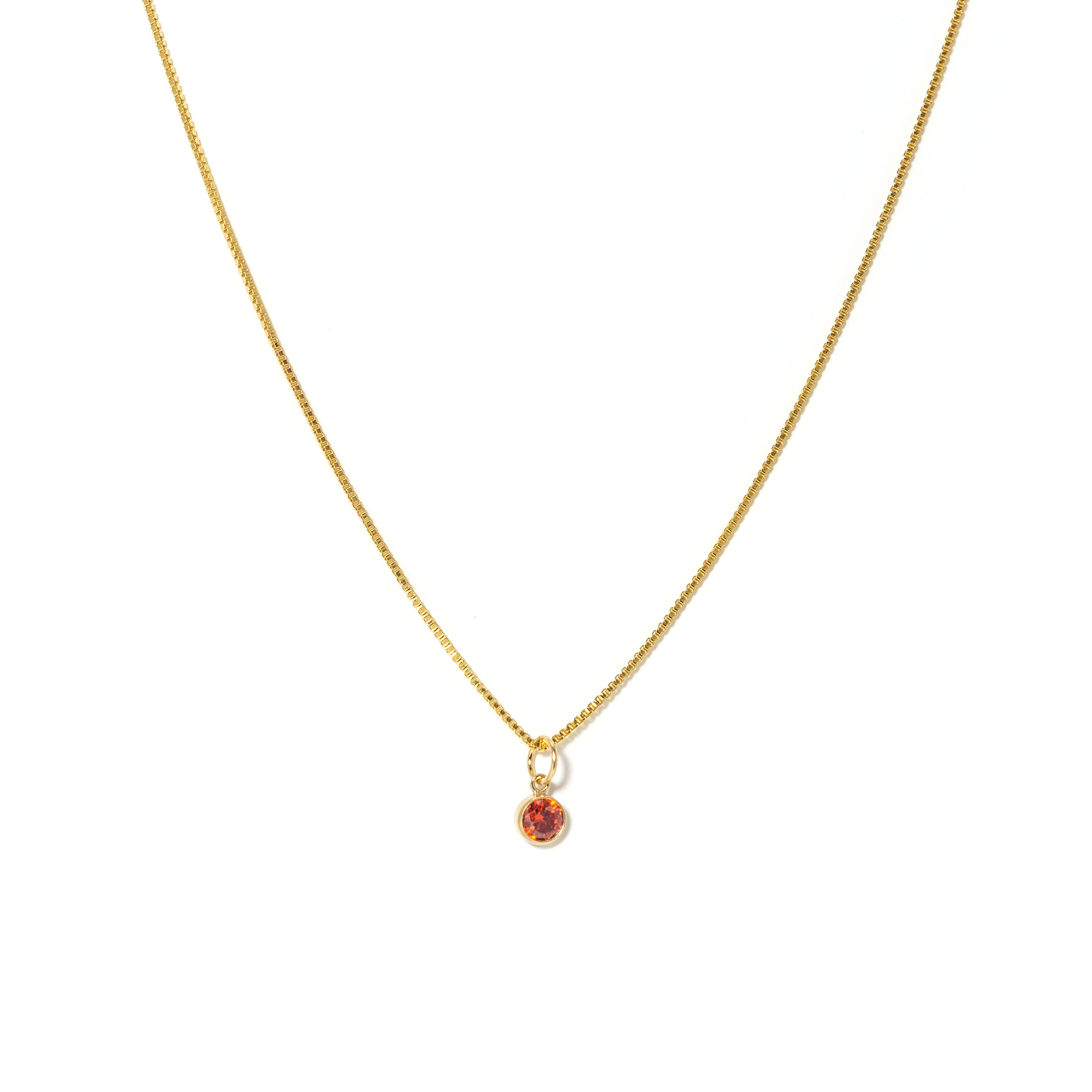Picture of Birthstone Gold-Filled Necklace - January
