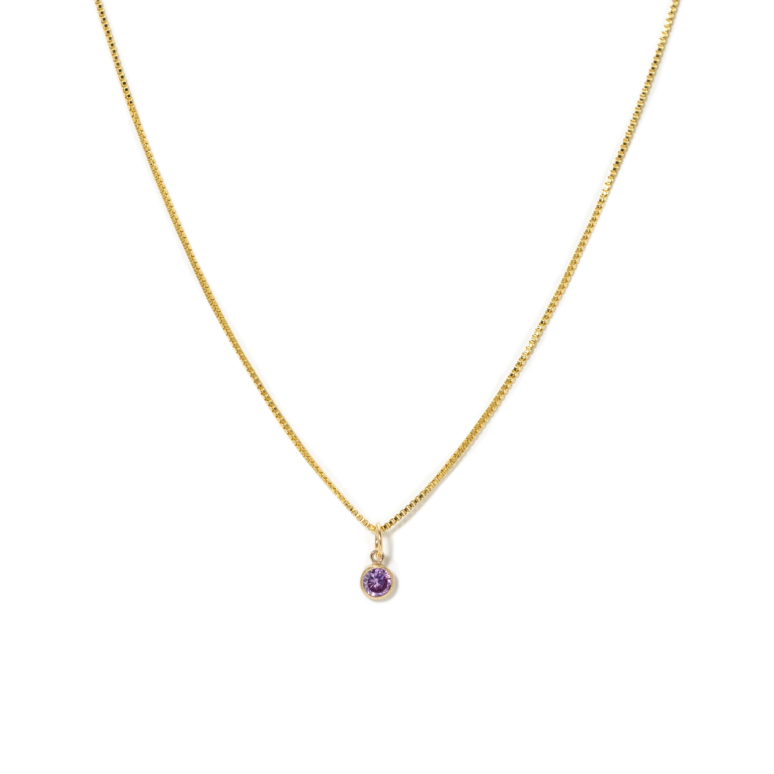 Picture of Birthstone Gold-Filled Necklace - June