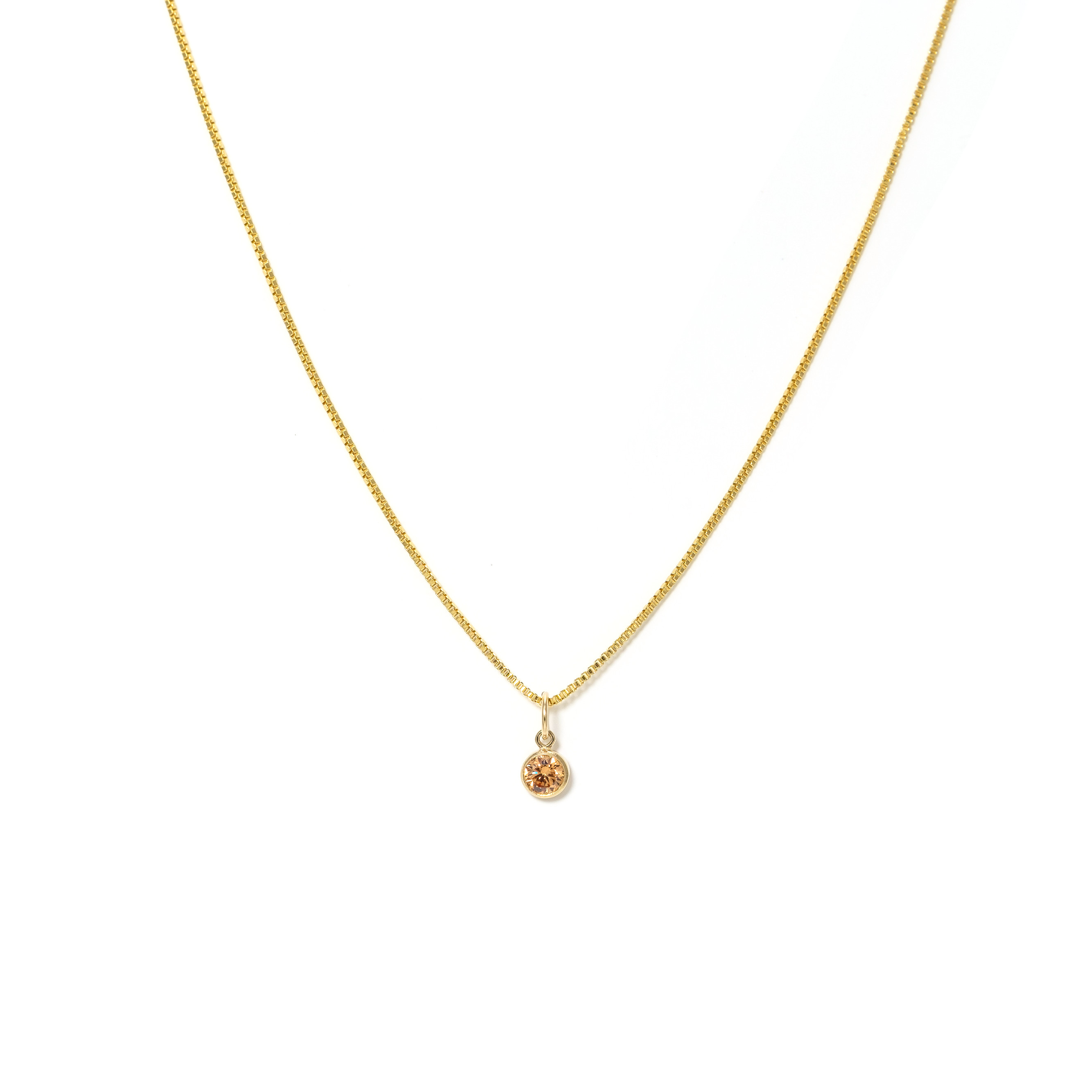 Picture of Birthstone Gold-Filled Necklace - November