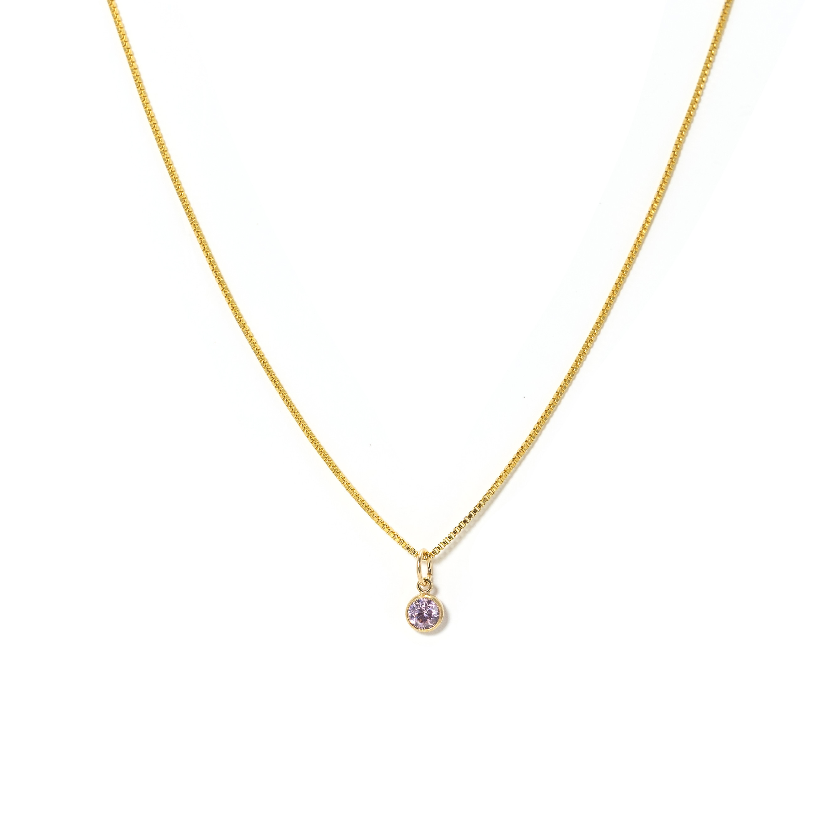 Picture of Birthstone Gold-Filled Necklace - October