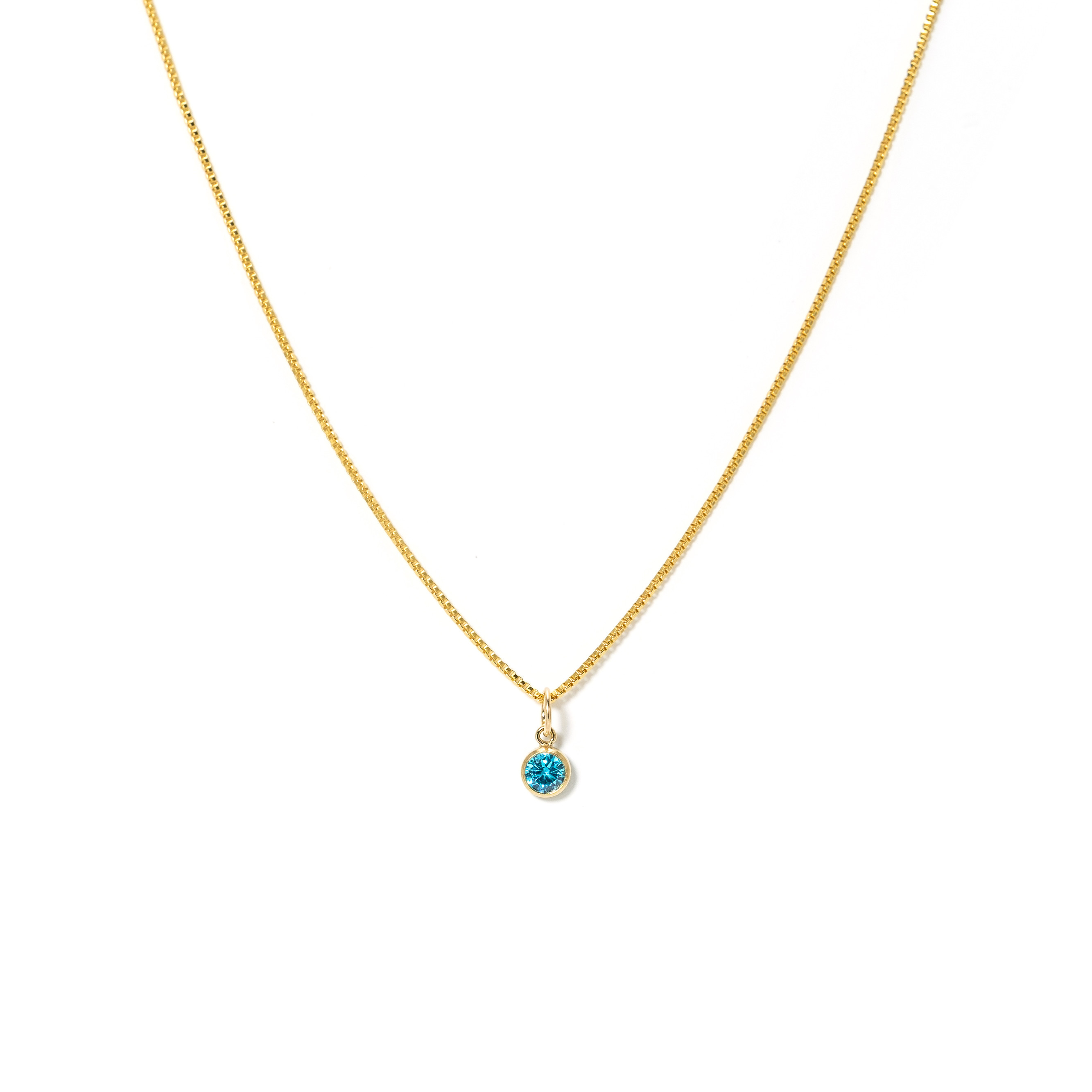 Picture of Birthstone Gold-Filled Necklace - September