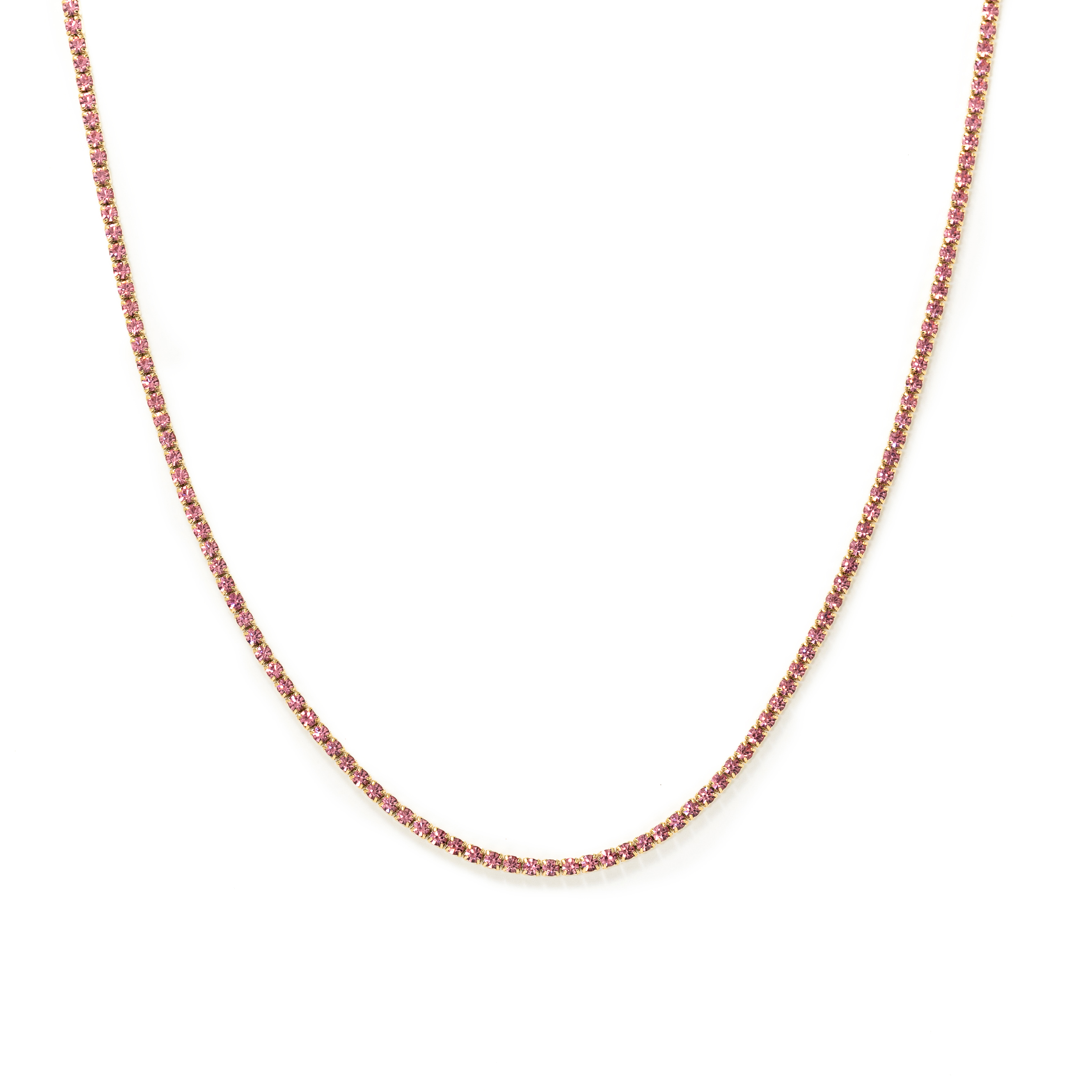 Picture of Tennis Necklace - Pink