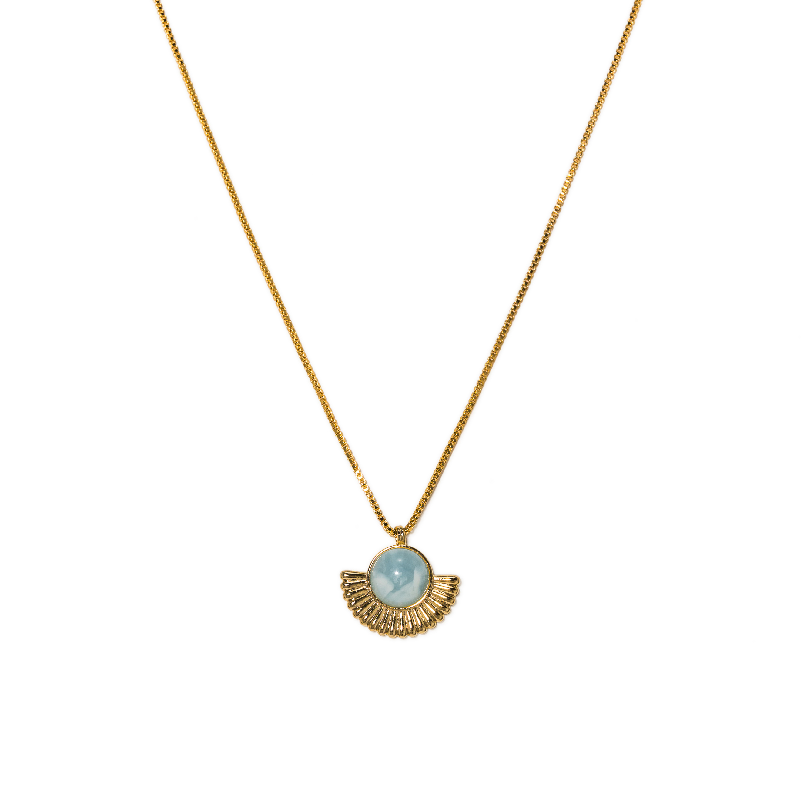 Picture of Moonpetal Pendant Necklace - Sky