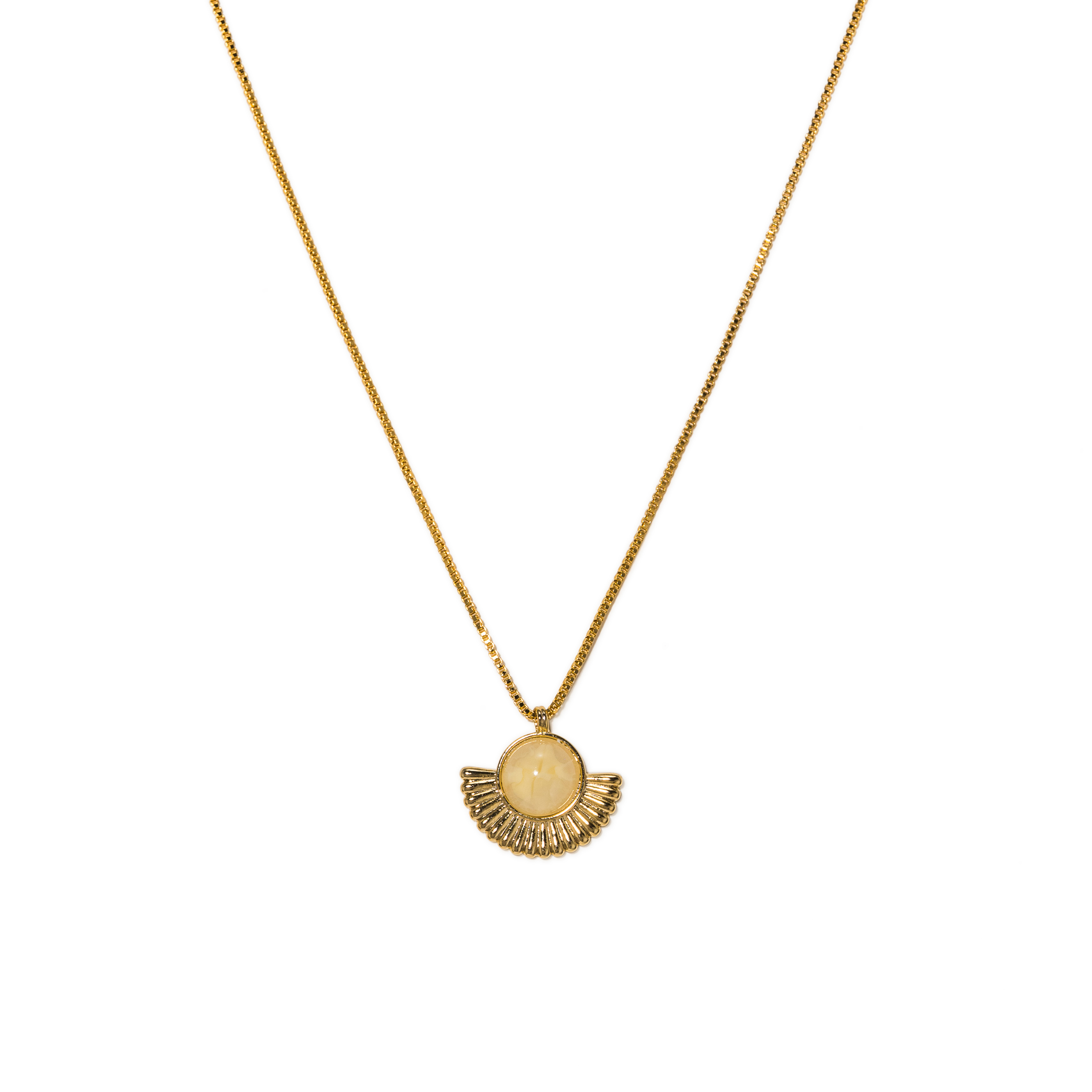 Picture of Moonpetal Pendant Necklace - Yellow