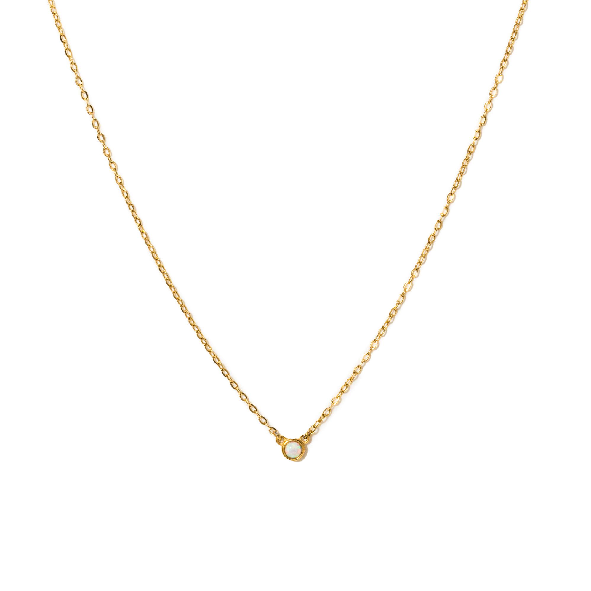 Picture of Opal Necklace - Gold