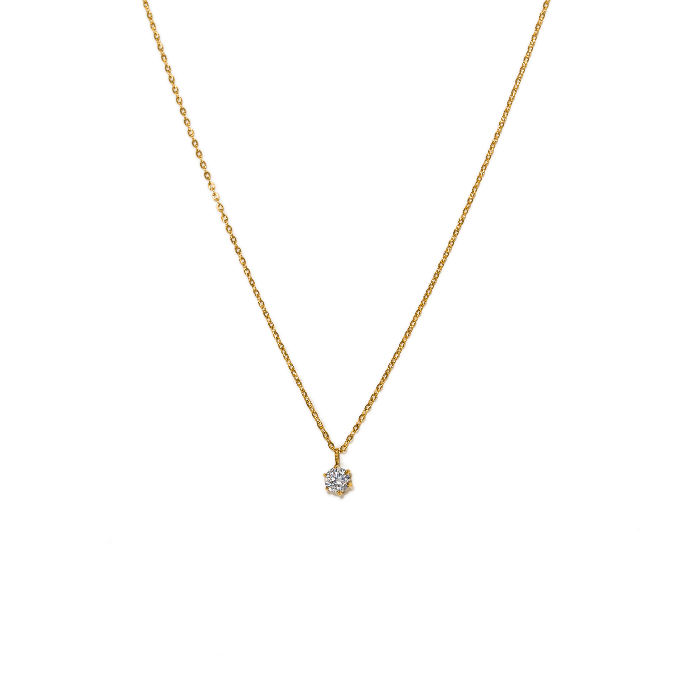 Picture of Sol CZ Necklace - Gold